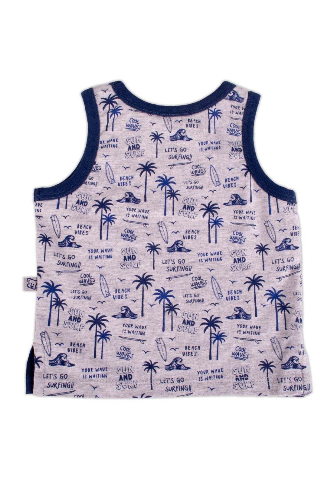 Polera Bebe Niño Gris Pillin-3