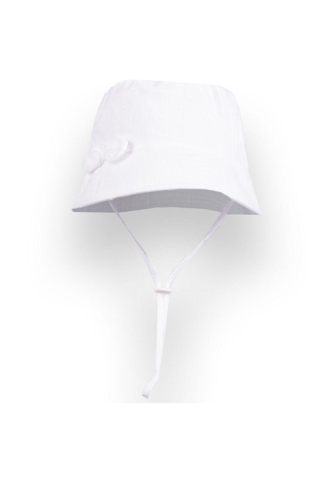 Gorro Bebe Niña Blanco Pillin-0