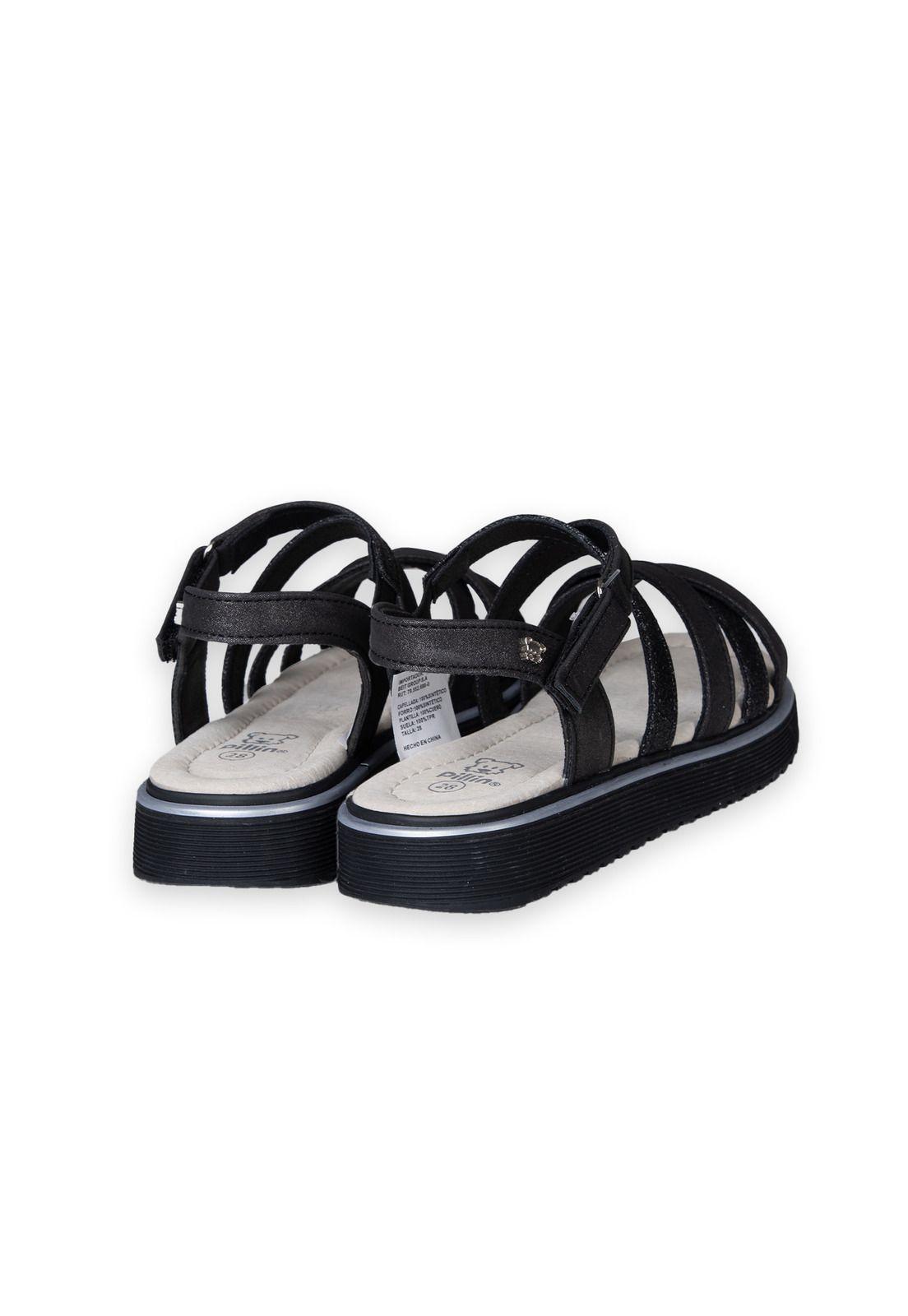 Sandalias Niña Negro Pillin (PZC406-25NEG )-2