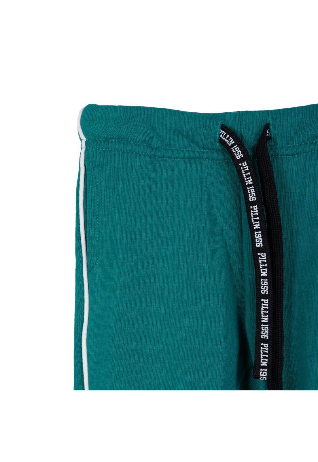 Buzo Bebé Niño con Cierre y Capucha Estampado Skater Verde Pillin-3