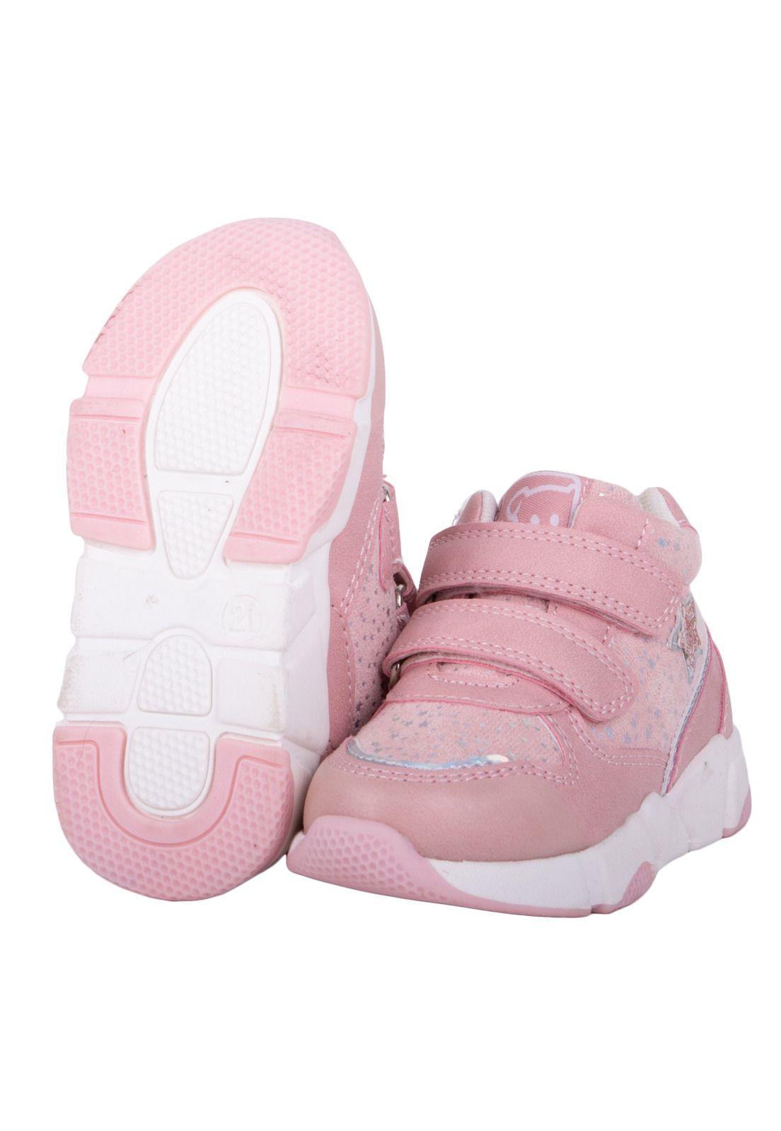 Zapatillas Bebe Niña Rosado Pillin-1