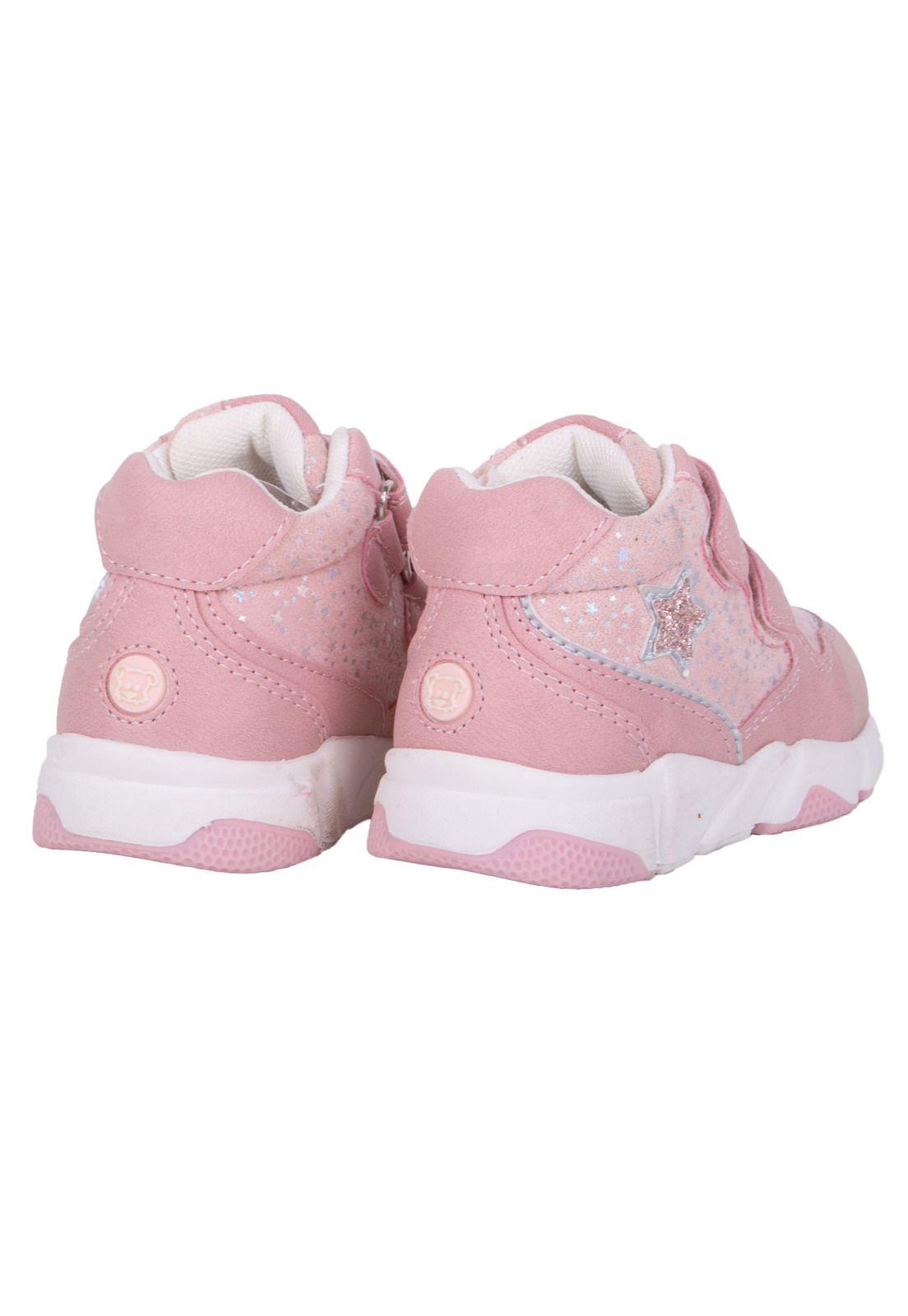 Zapatillas Bebe Niña Rosado Pillin-3