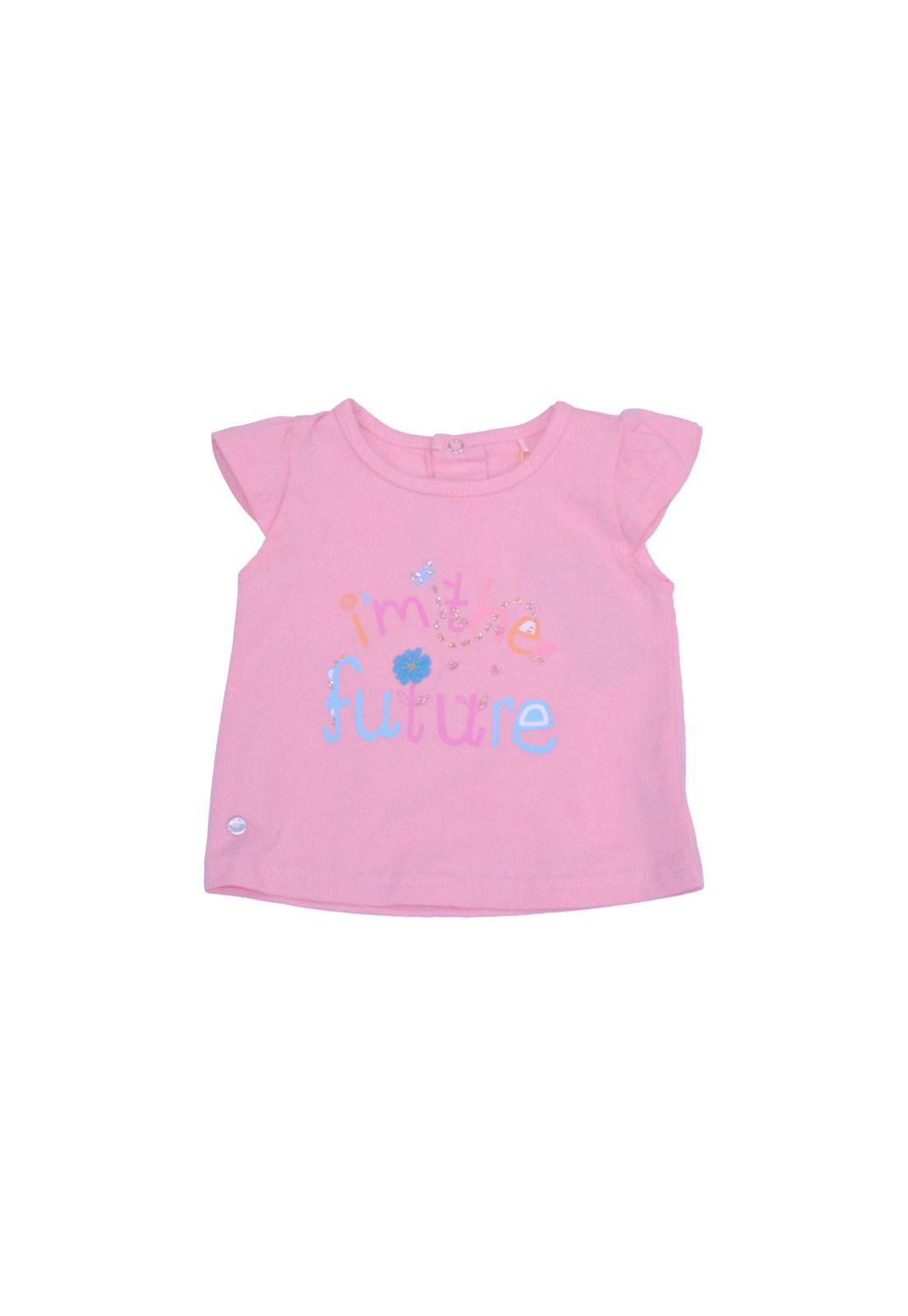 Polera Bebe Niña Rosado Pillin-1