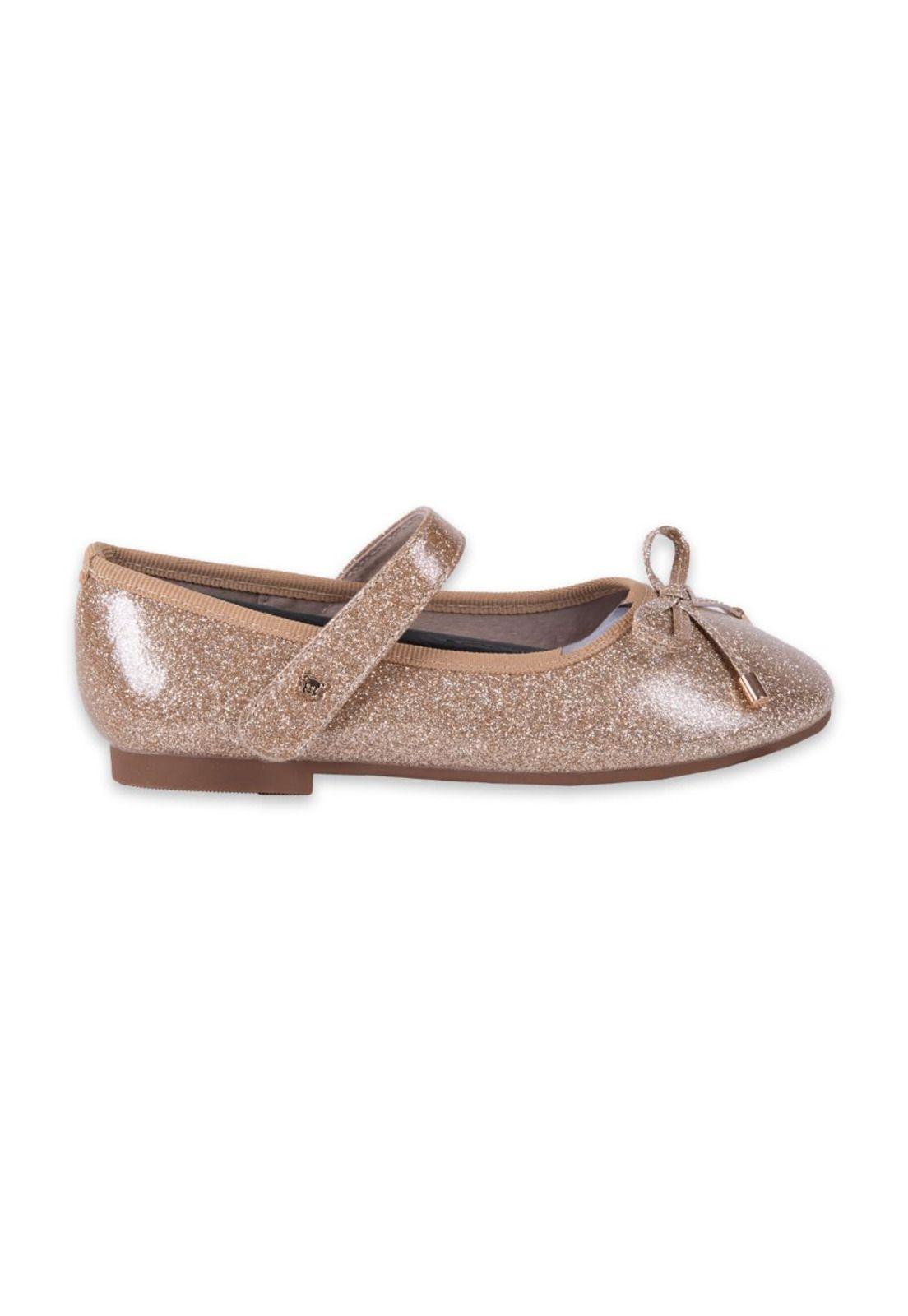 Ballerina Clasica Niña Dorado Pillin-2