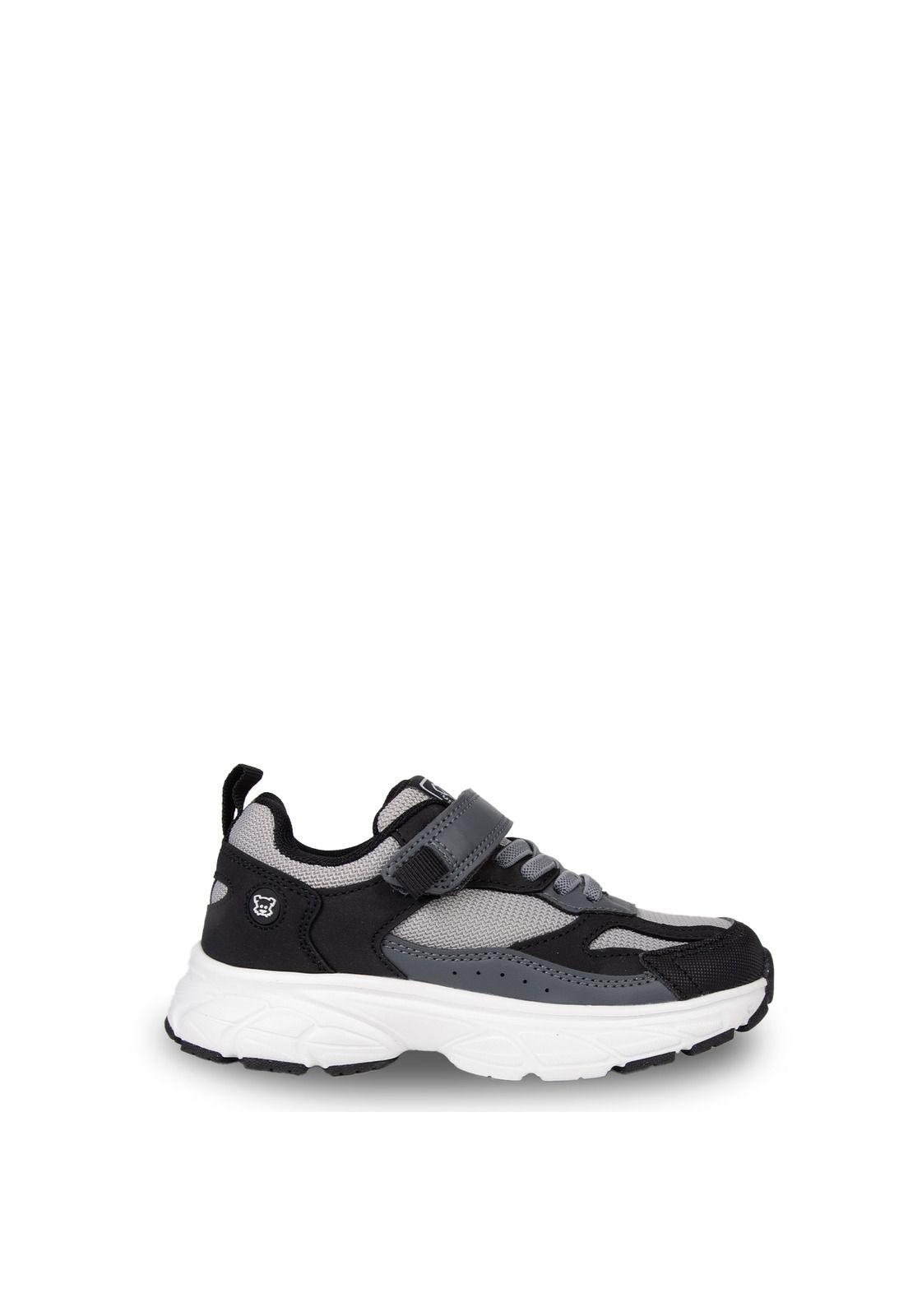 Zapatilla Niño Deportiva Velcro Ajustable  Gris Pillin-1