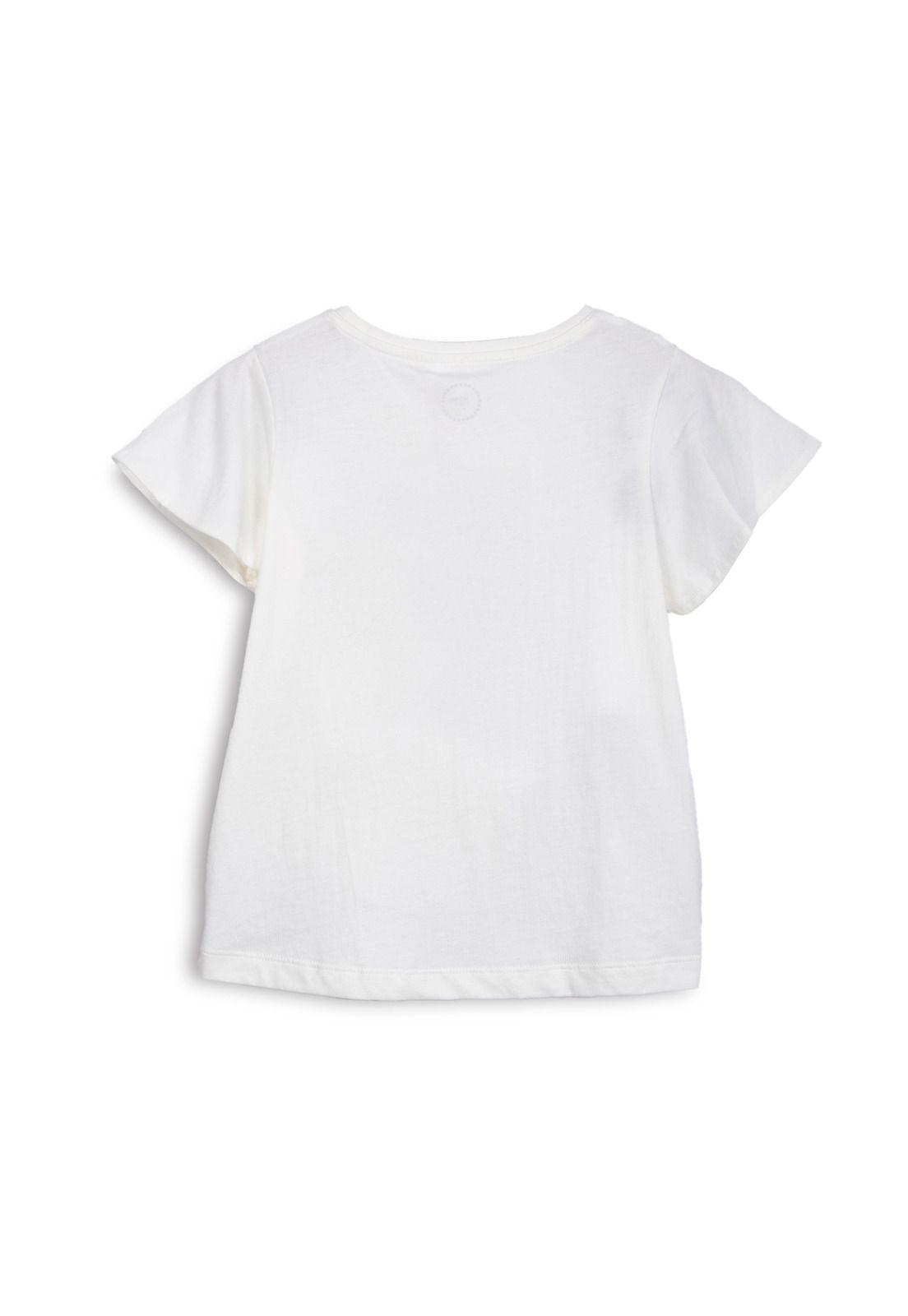 Polera Niña Manga Corta Lentejuelas Cinta Crudo Pillin-1