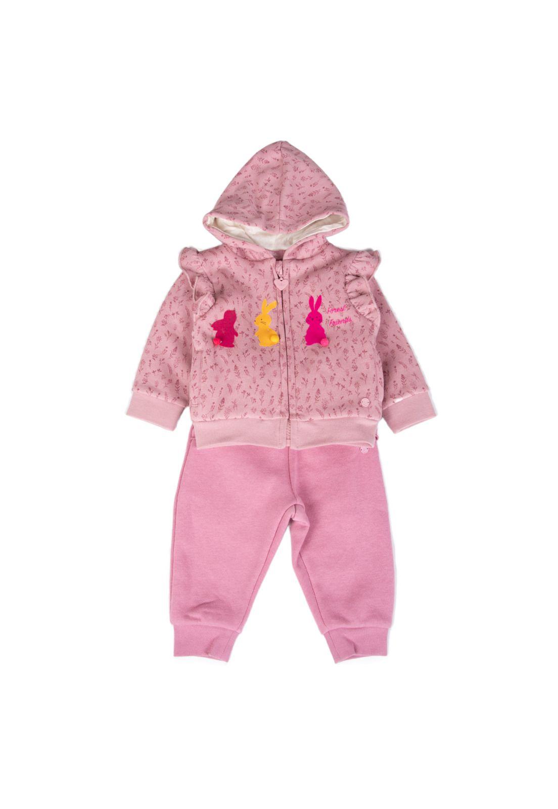 Buzo Bebe  Rosado Pillin ( PVB528-25ROS )-0