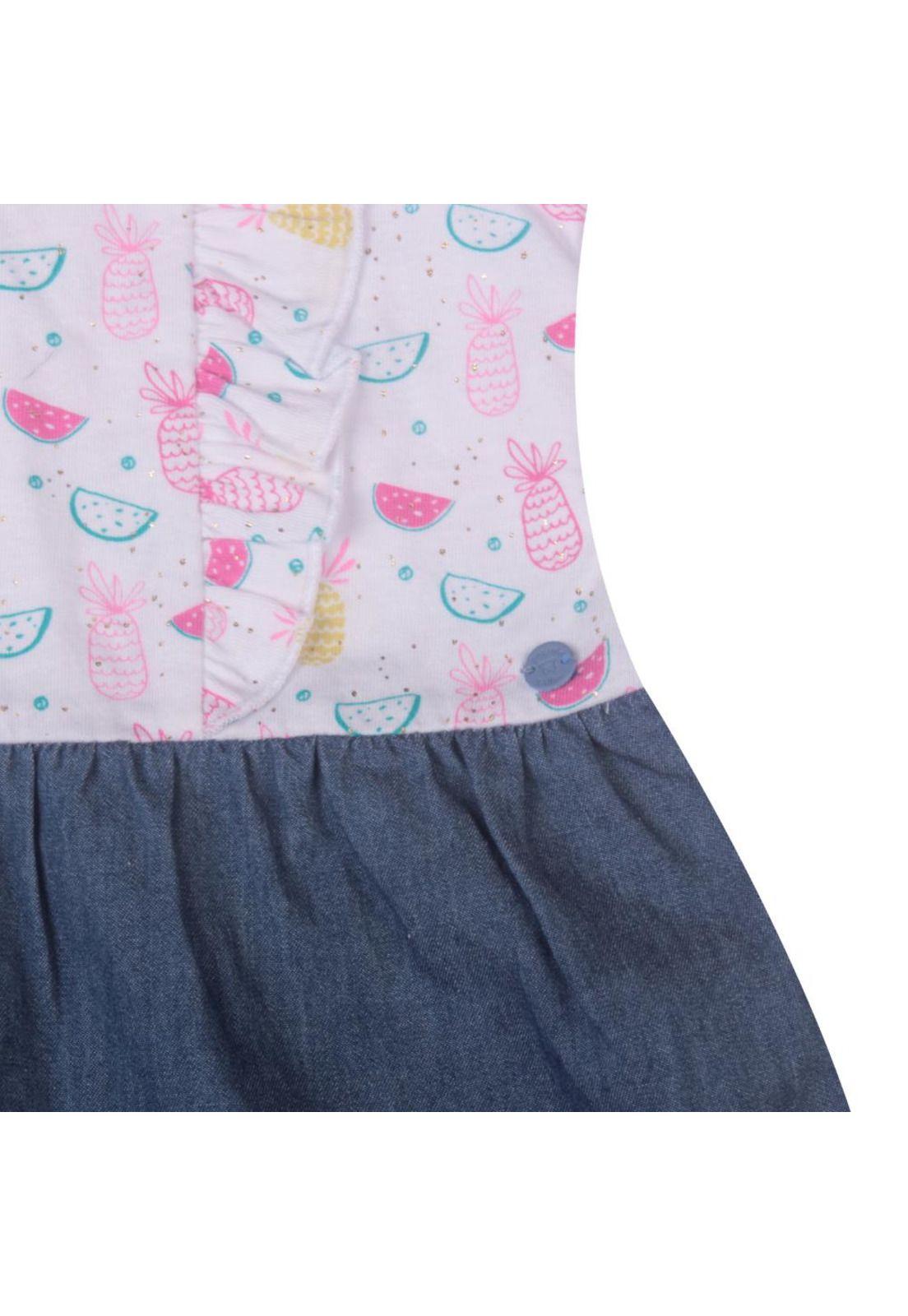 Vestido Bebe Niña Azul Pillin-1