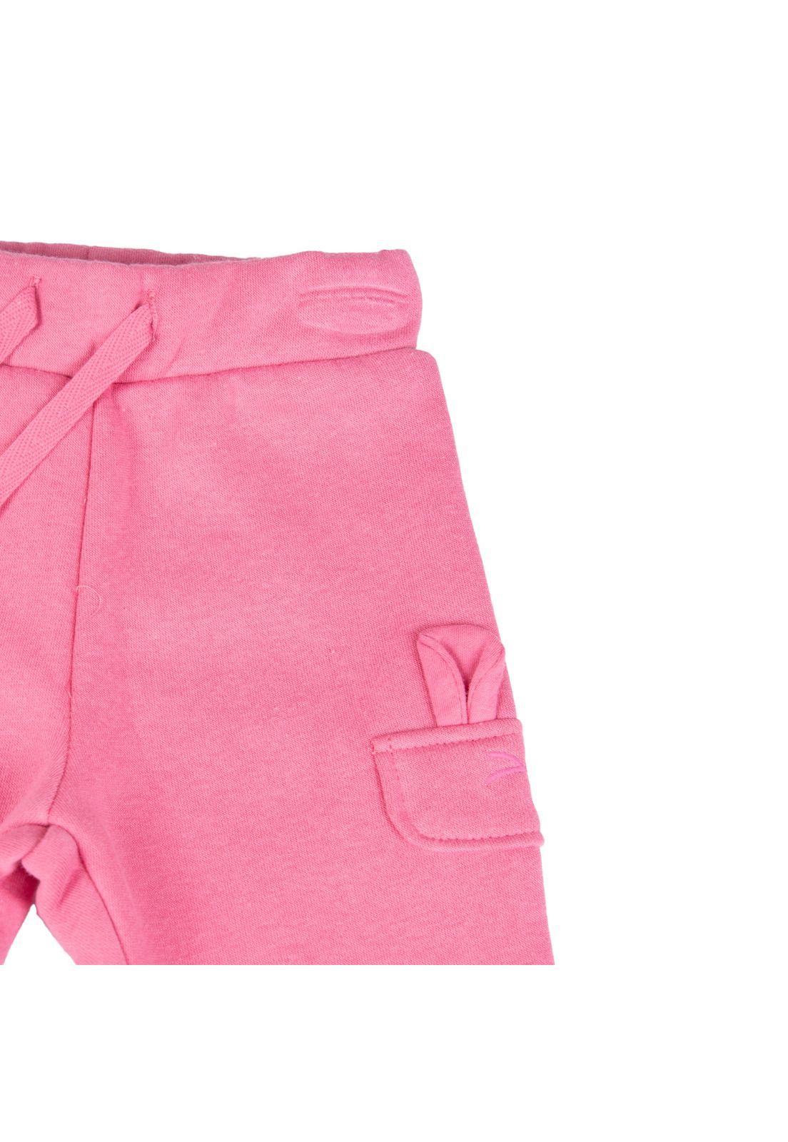 Pantalón Buzo Bebe  Rosado Pillin ( PVB526-25PRO )-1