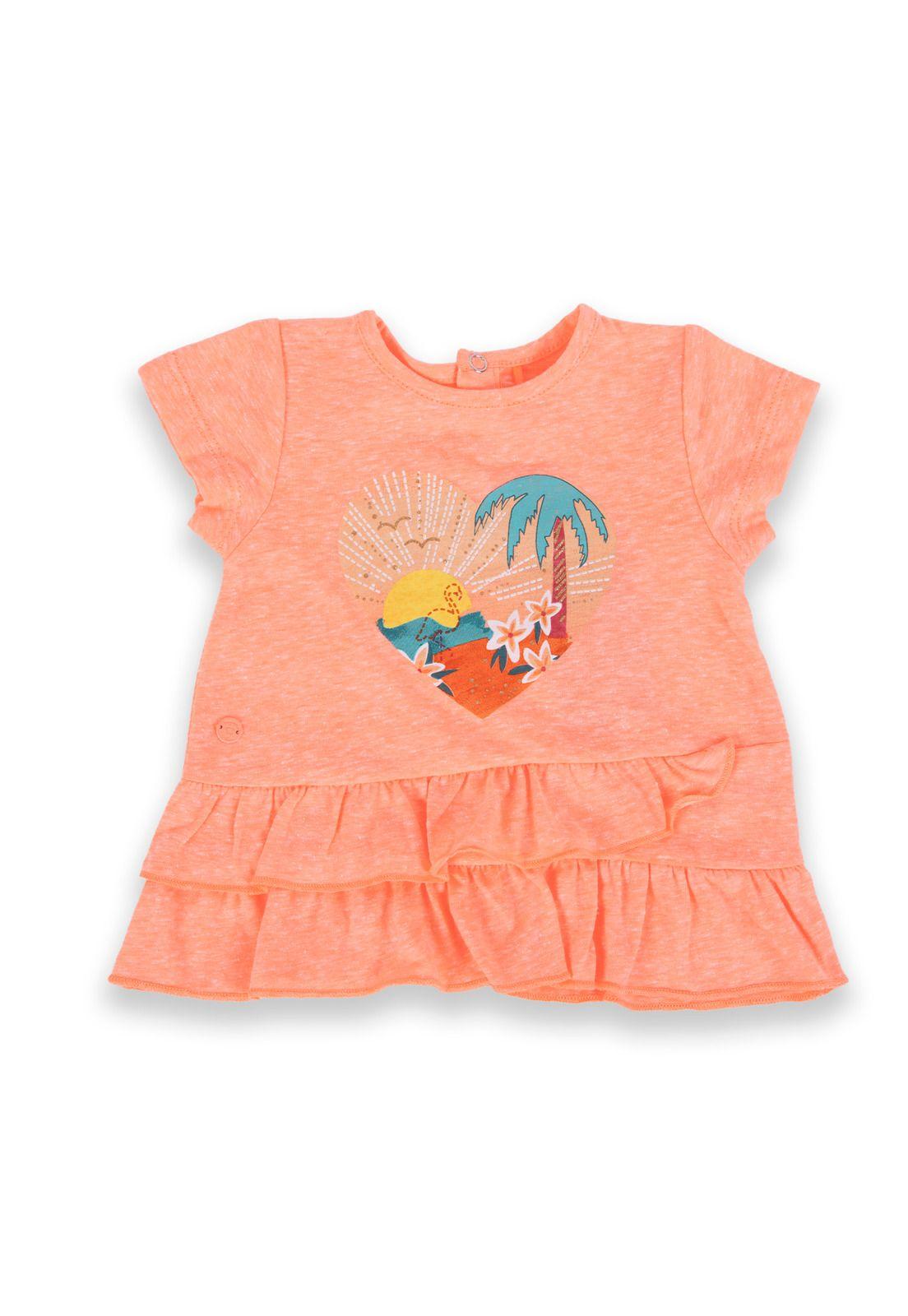 Polera Bebé Niña Naranja Pillin-1