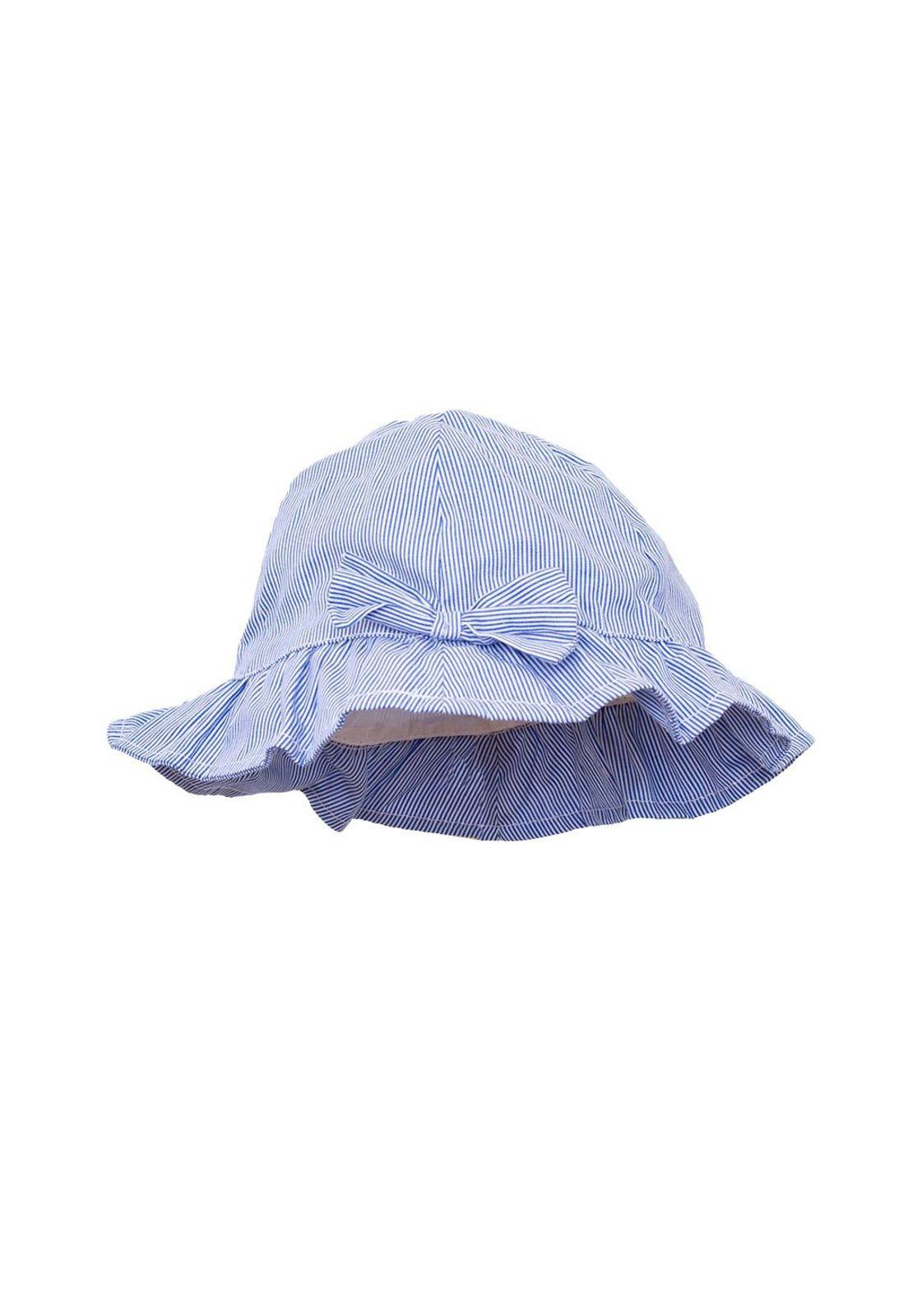 Gorro Bebé Algodón Verano Niña Azul-0