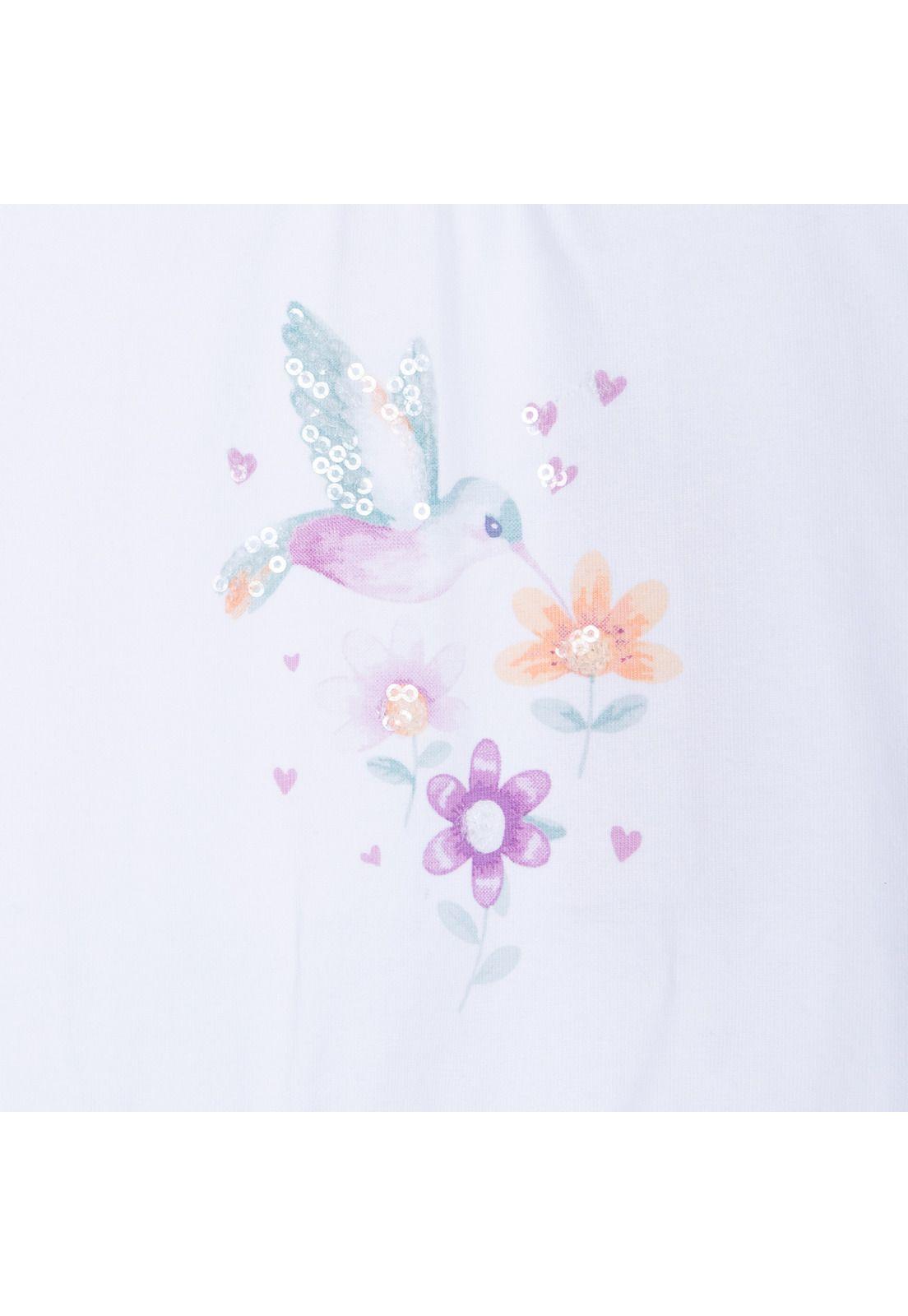 Conjunto Bebé Niña Manga Corta Broches Floral Verde Pillin-2