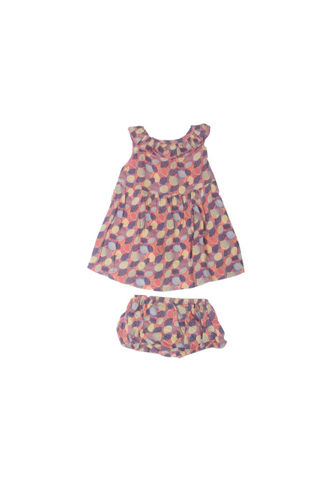 Vestido Bebe Niña Naranja Pillin-3
