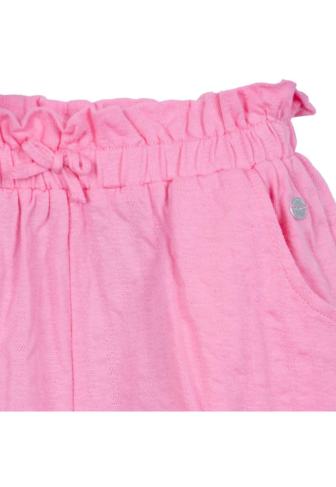 Short Niña Cintura Elasticada Rosado Pillin-2