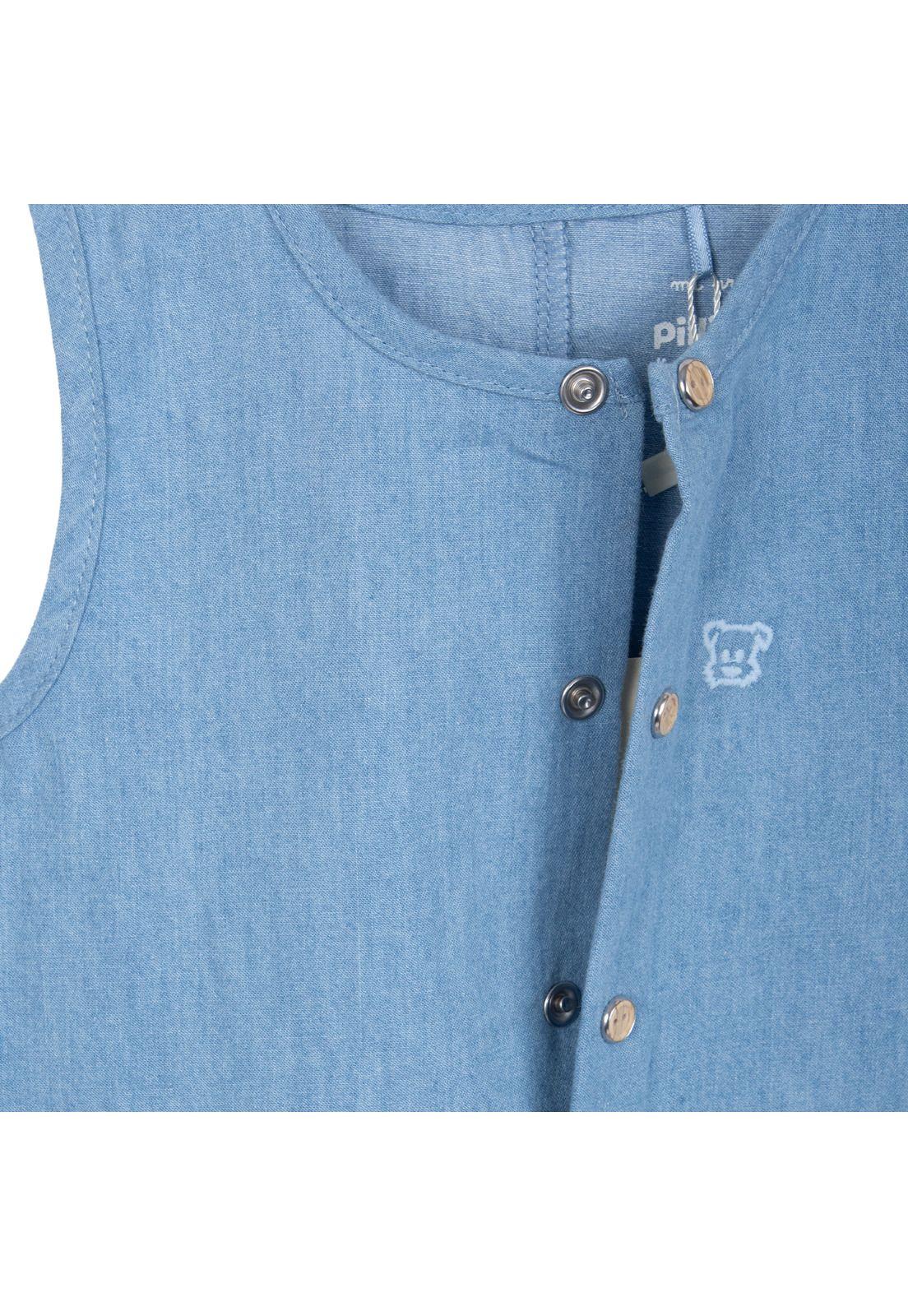 Mameluco Recién Nacido Unisex Denim Pillin-2