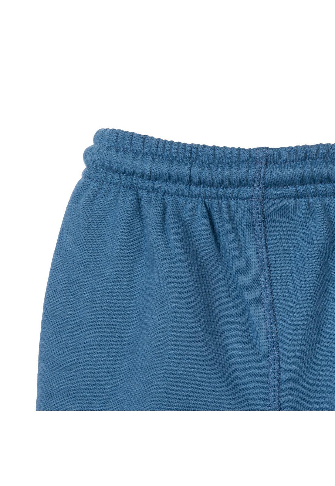 Pantalón Buzo Bebé Niño Rib Bolsillos Azul Marino Pillin-3