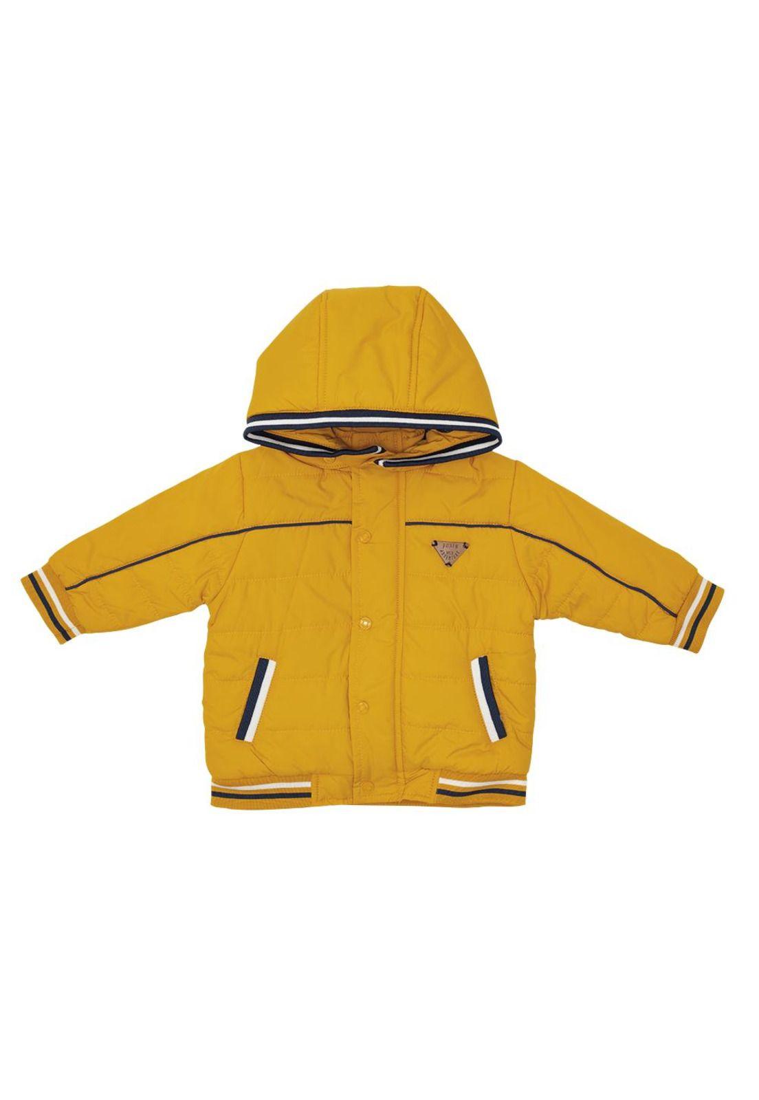 Parka con Capucha Bebé Niño Mostaza Pillin-0