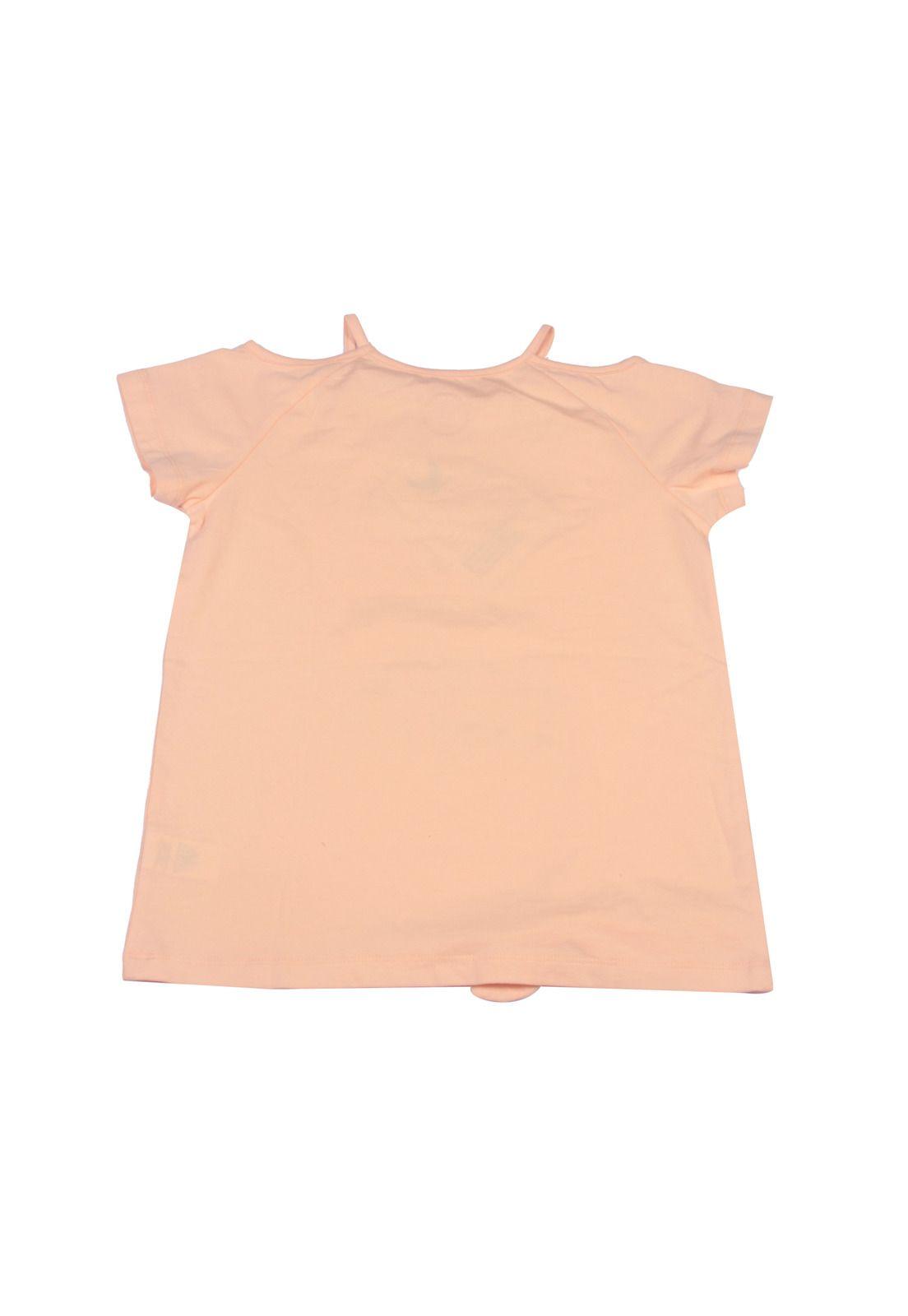 Polera Niña Naranja Pillin-2