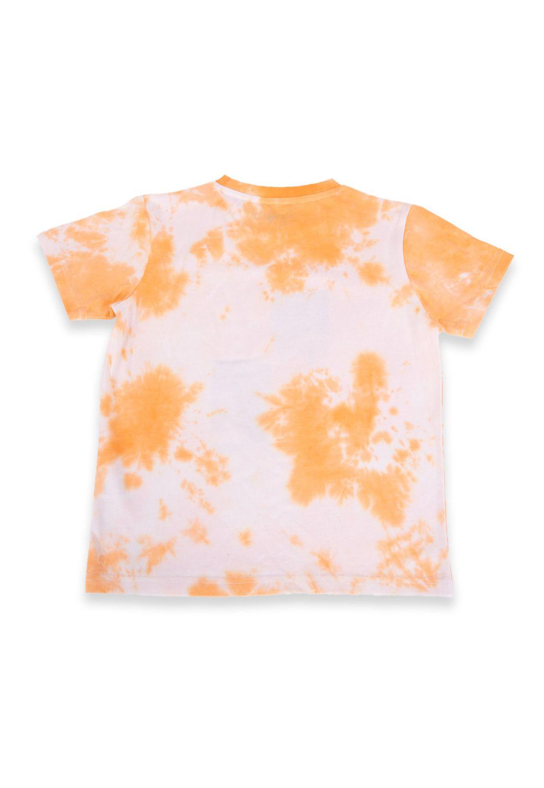 Polera Niño Naranja Pillin-2