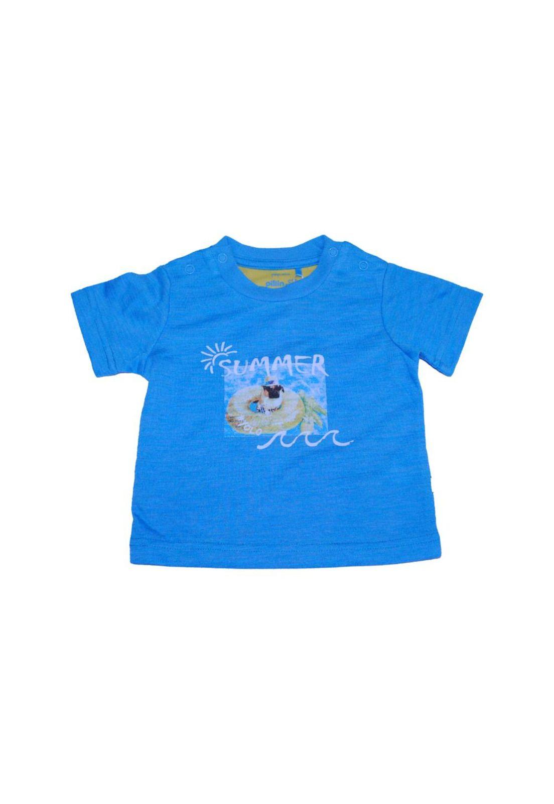 Polera Bebe Niño Celeste Pillin-0