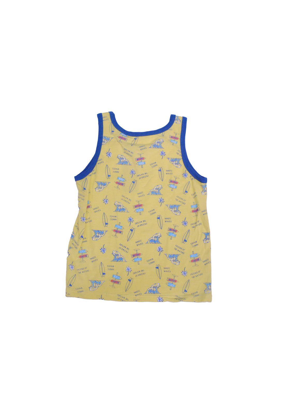 Polera Niño Amarillo Pillin-3