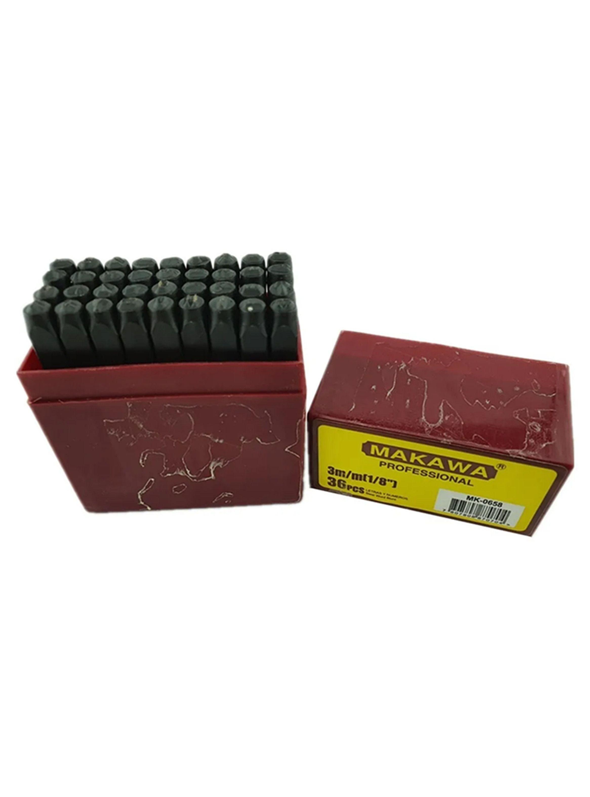 Numeros Y Letras 3mm De Golpe 36 Pcs P/ Metales Mk-0