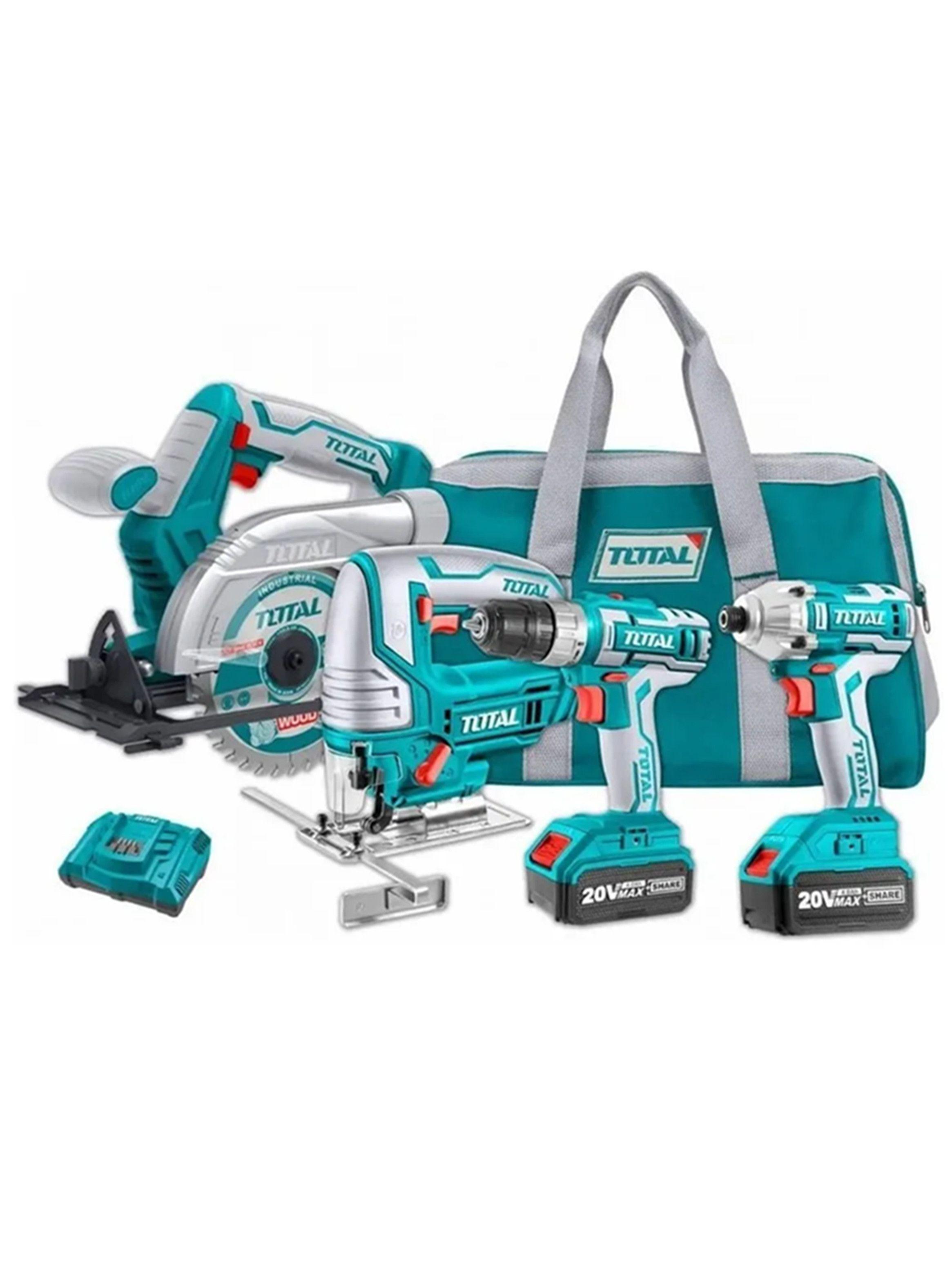 Taladro+Llave Impacto+Sierra Circular+Caladora 20v-0