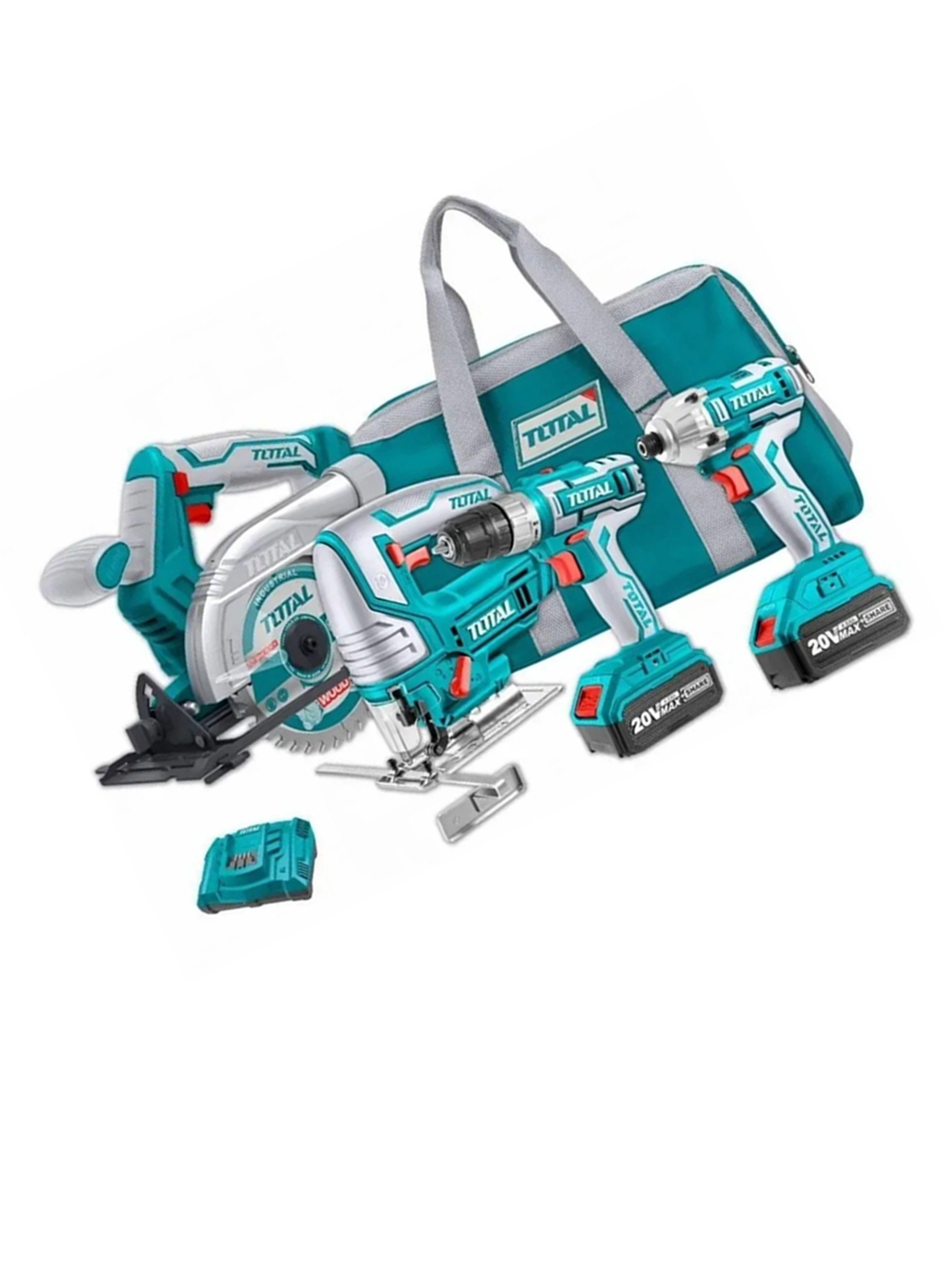 Taladro+Llave Impacto+Sierra Circular+Caladora 20v-1