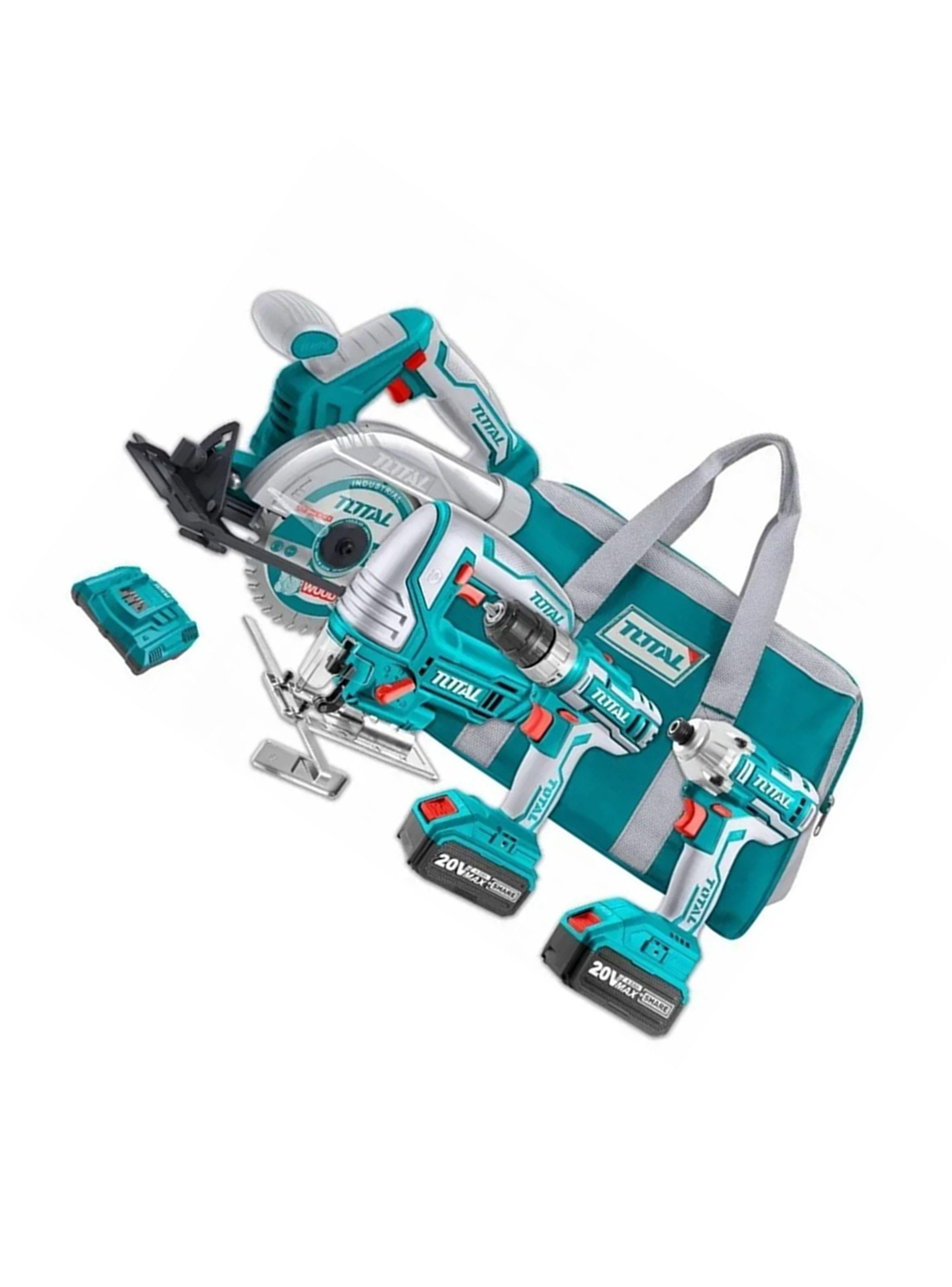 Taladro+Llave Impacto+Sierra Circular+Caladora 20v-2