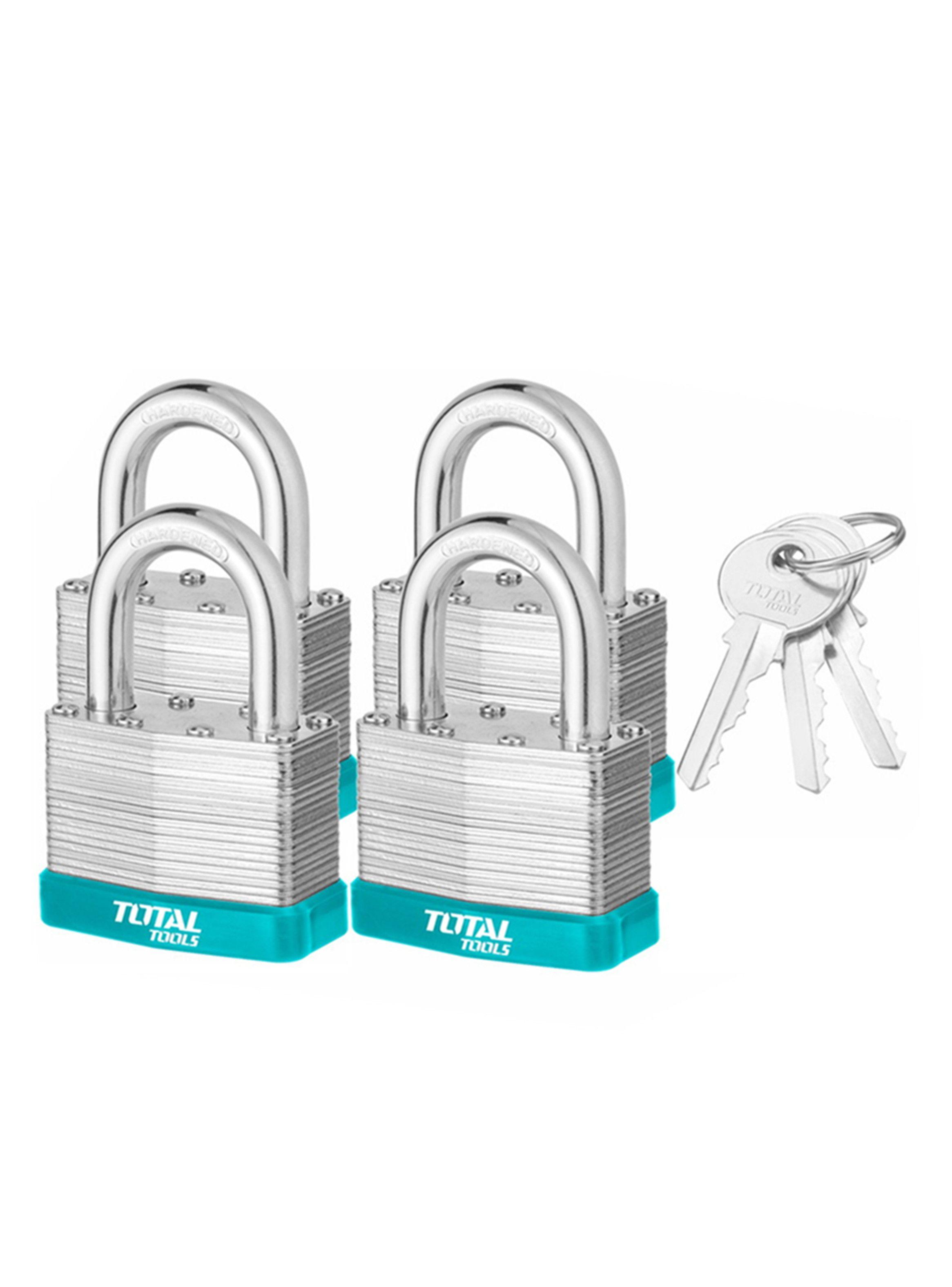 Juego 4 Candado De Seguridad 40 Mm Total Tlpk364004-0