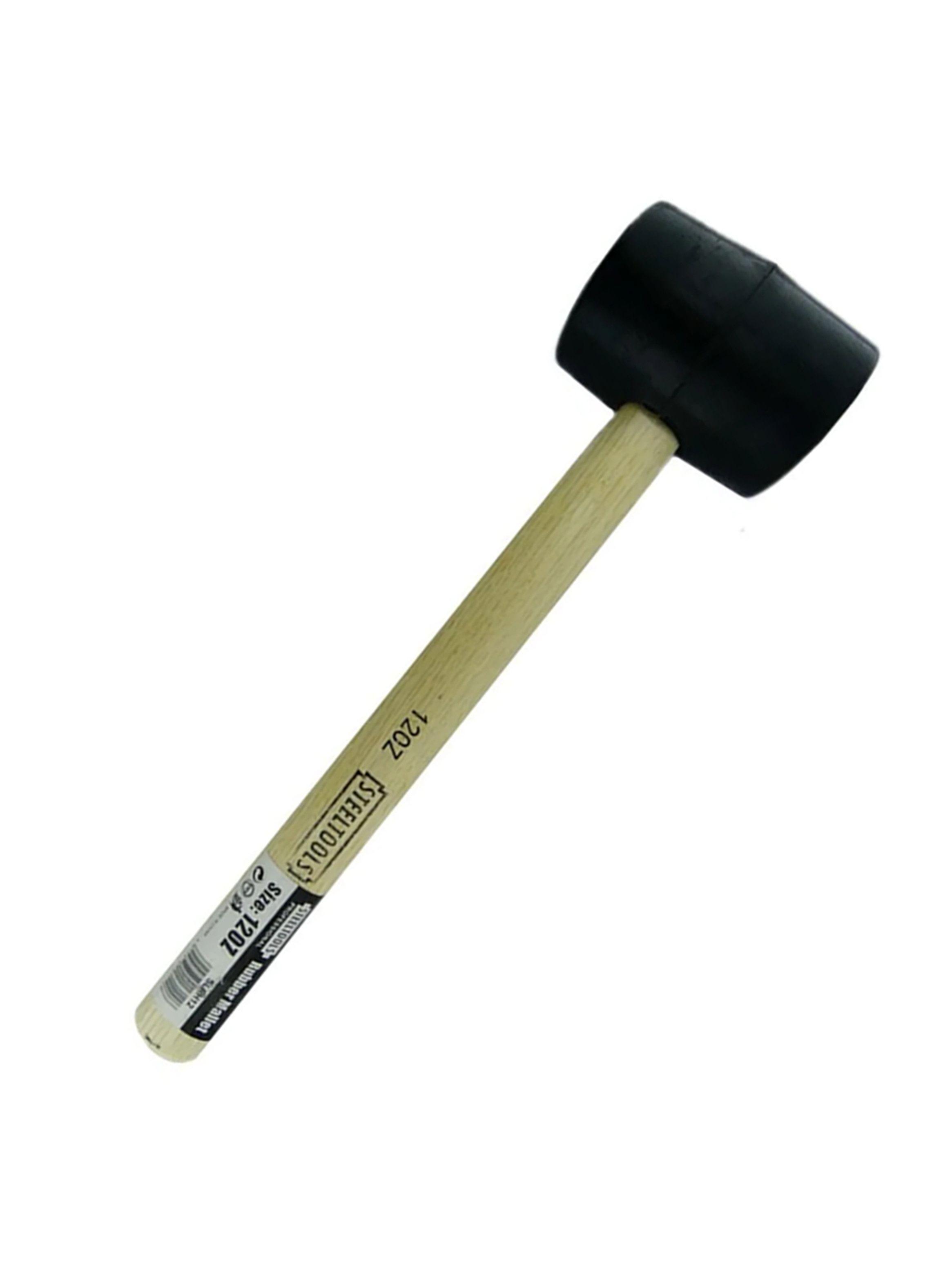 Combo Martillo Mazo Maceta De Goma 12oz Slrh12-1