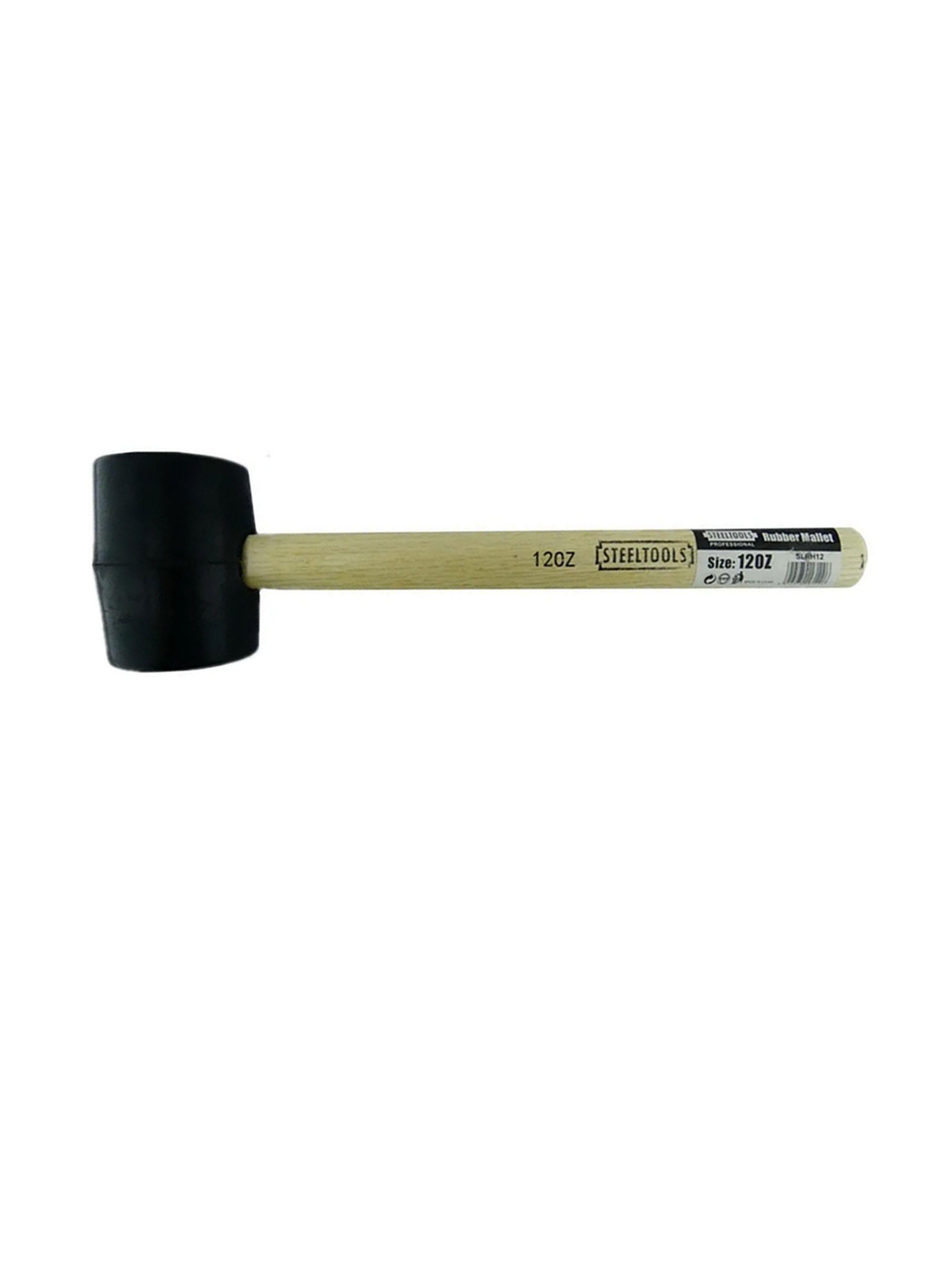 Combo Martillo Mazo Maceta De Goma 12oz Slrh12-2