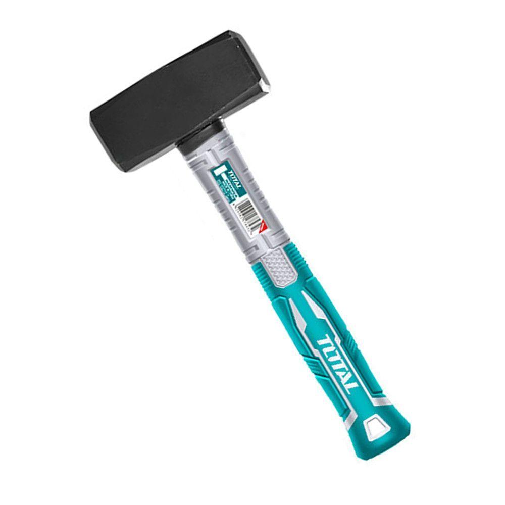 Combo Martillo Mazo 1000g Mango Fibra Vidrio Total-0