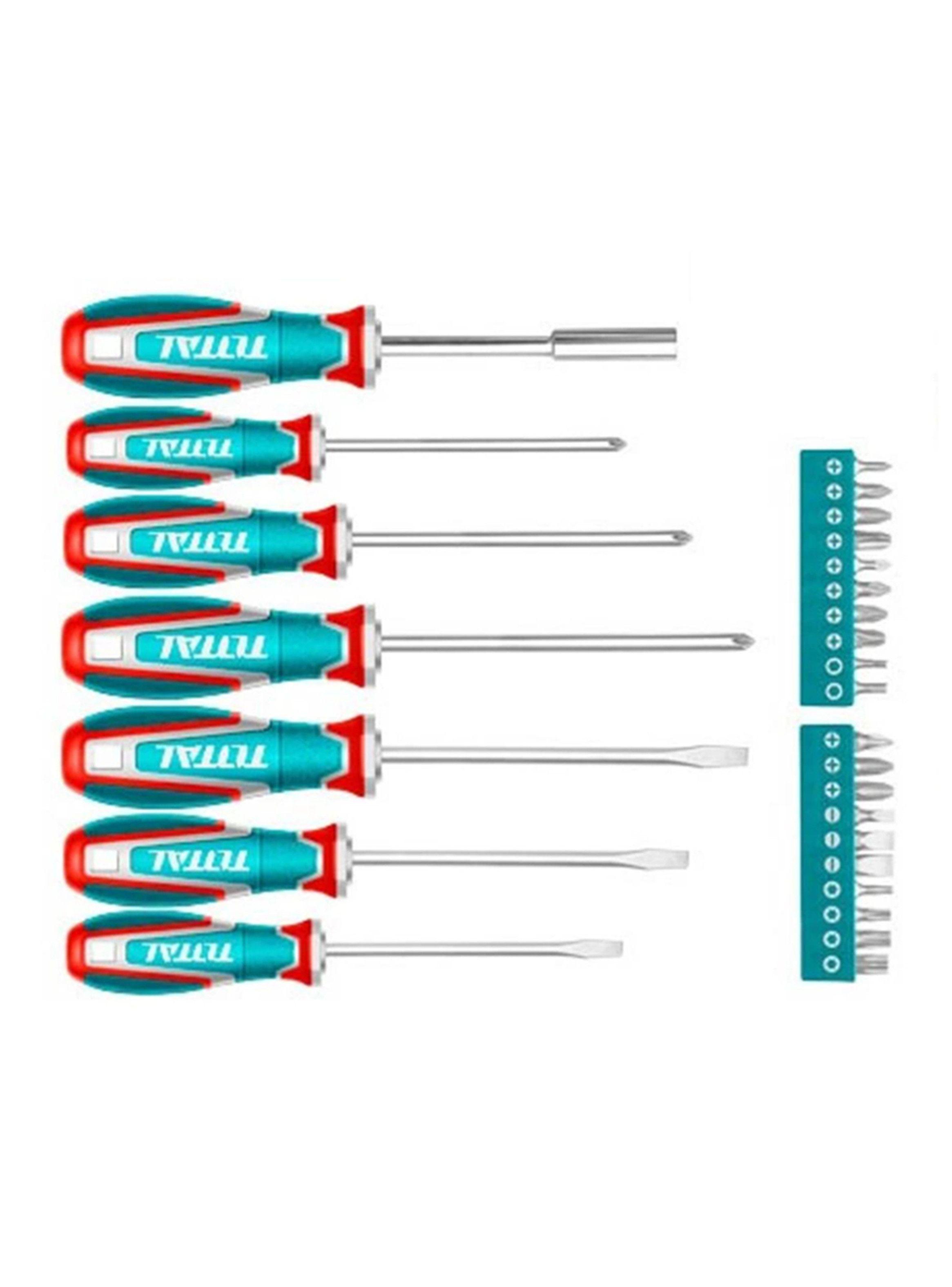 Kit Set Juego Desatornilladores 27 Piezas Total Tksds2726-2