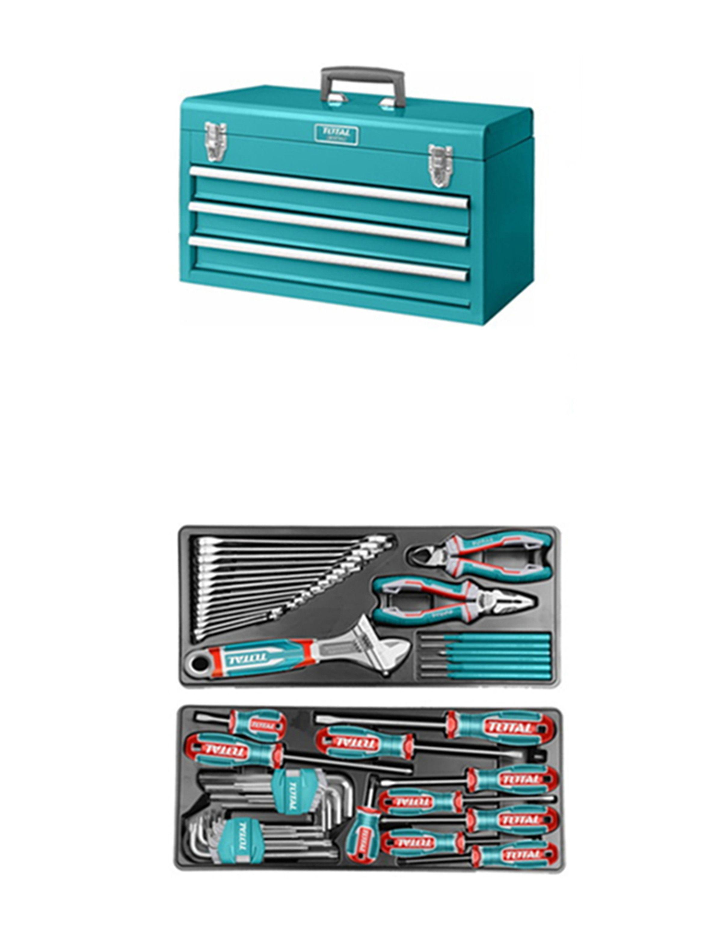 Caja De Herramientas Manuales 132pcs Total Thptcs71321-2