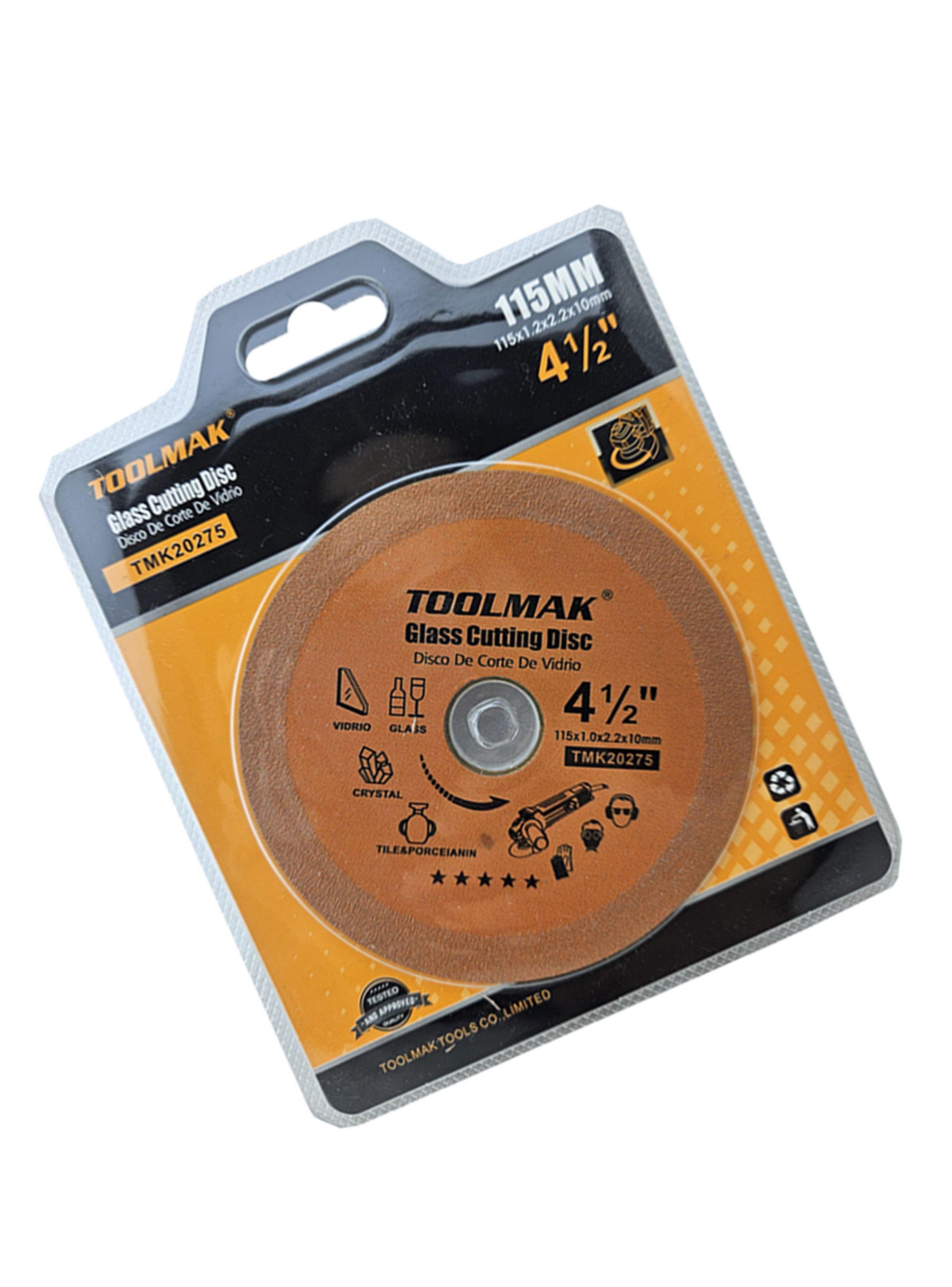 Disco De Corte Diamantado Para Vidrio 4 1/2 115mm Toolmak-1