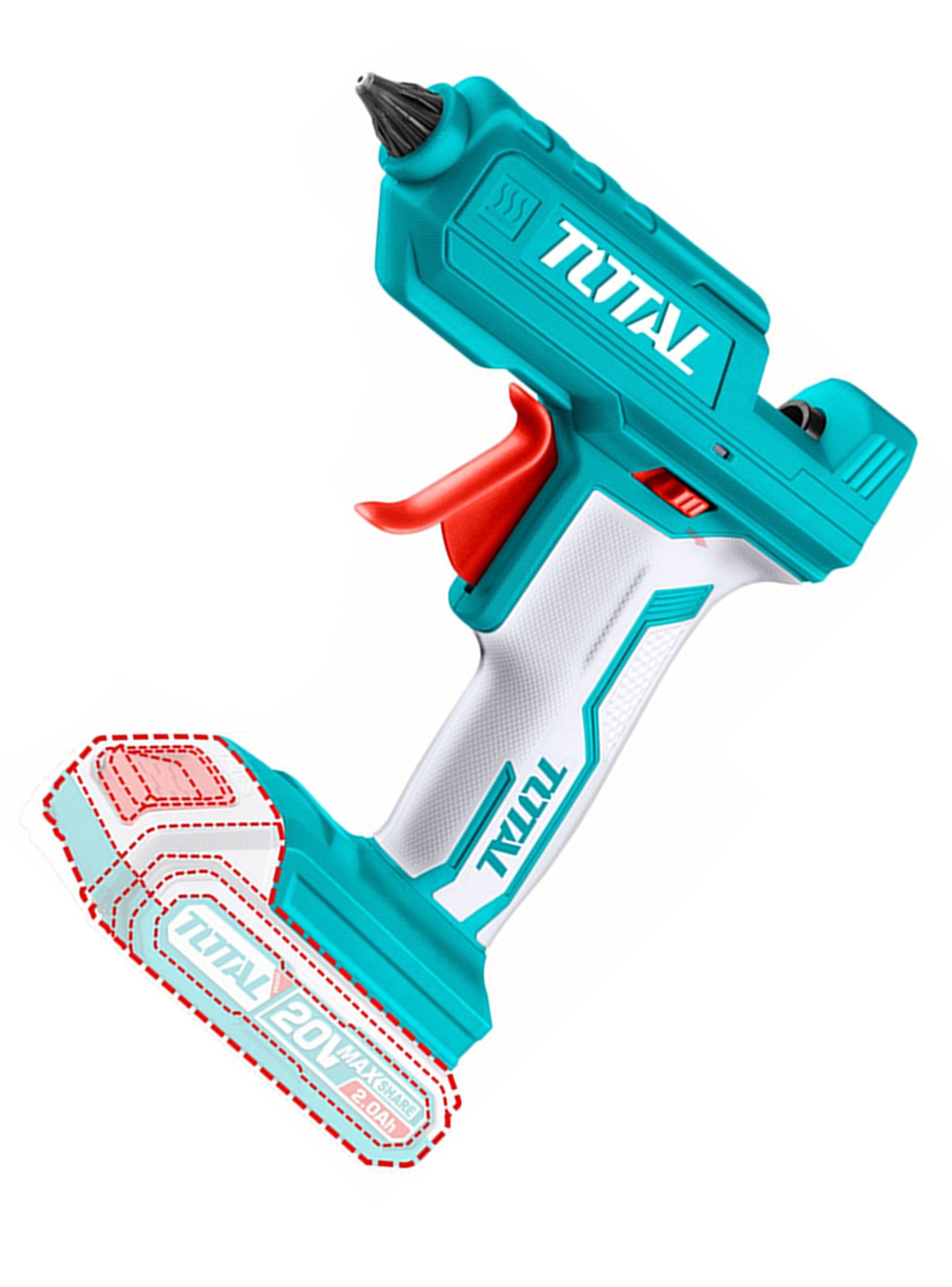 Pistola De Silicona 20v Bateria + Cargador Total Tggli2001-2