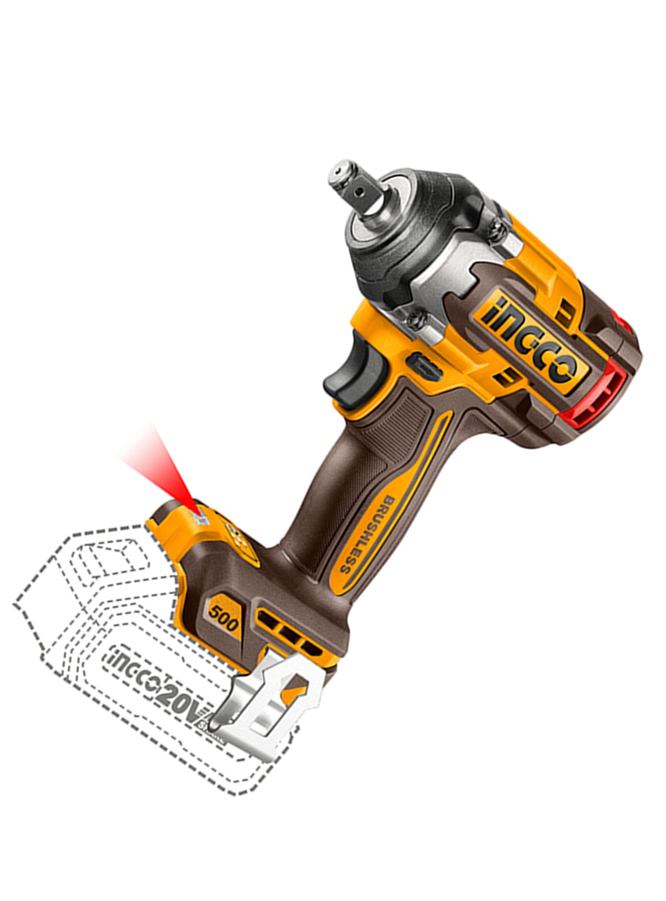 Taladro Pistola Llave Impacto 20v Bat+ Carg Ingco Ciwli20501-1