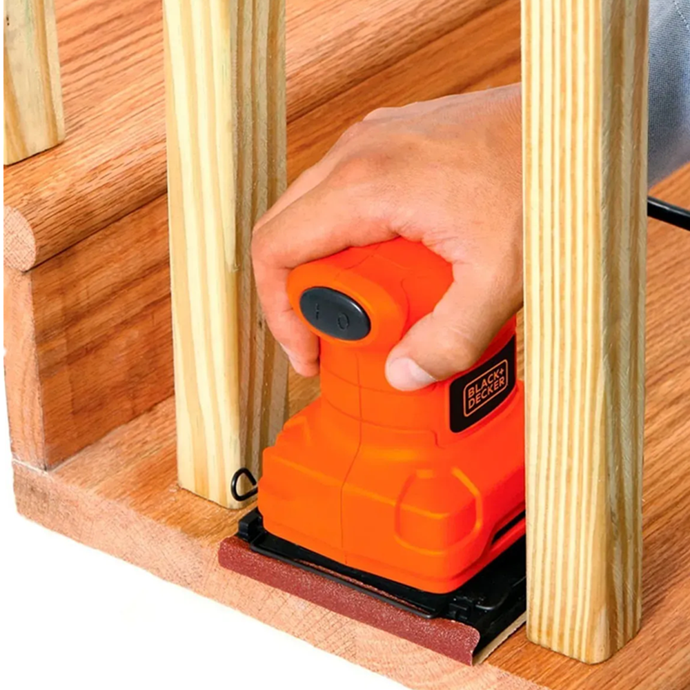 Lijadora Orbital 1/4 De Hoja 200w Black+decker-2