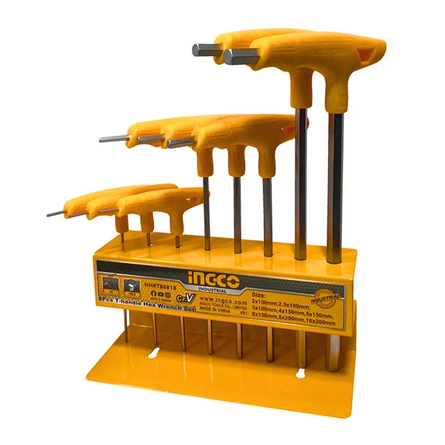 Set Juego Llaves Allen Hexagonal C/mango T 8 Pcs Hhkt80818-2