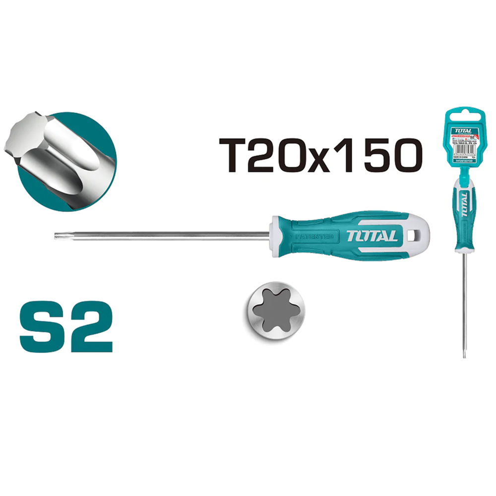 Destornillador Torx S2 T20 150mm Total Tht26t20150-1