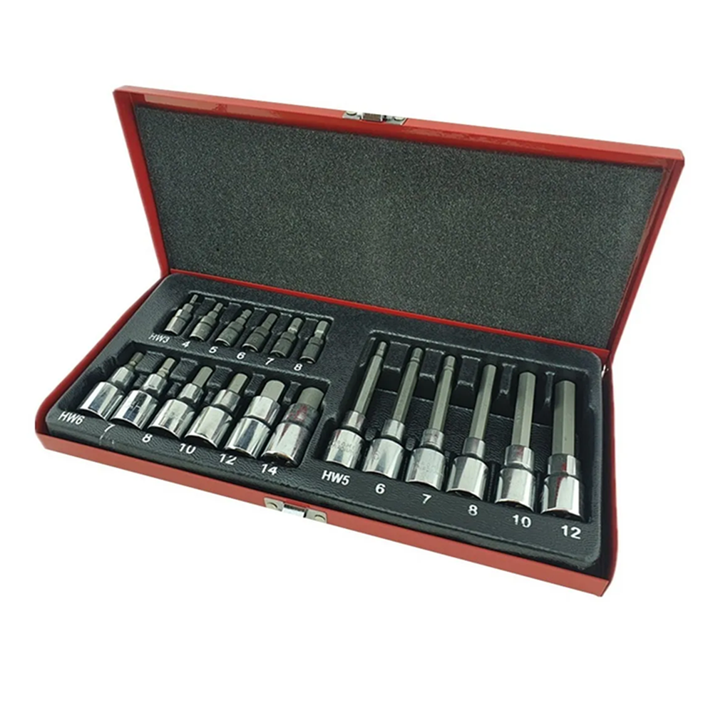 Set Dados Allen Largo Y Corto 1/2 1/4 18 Piezas-1