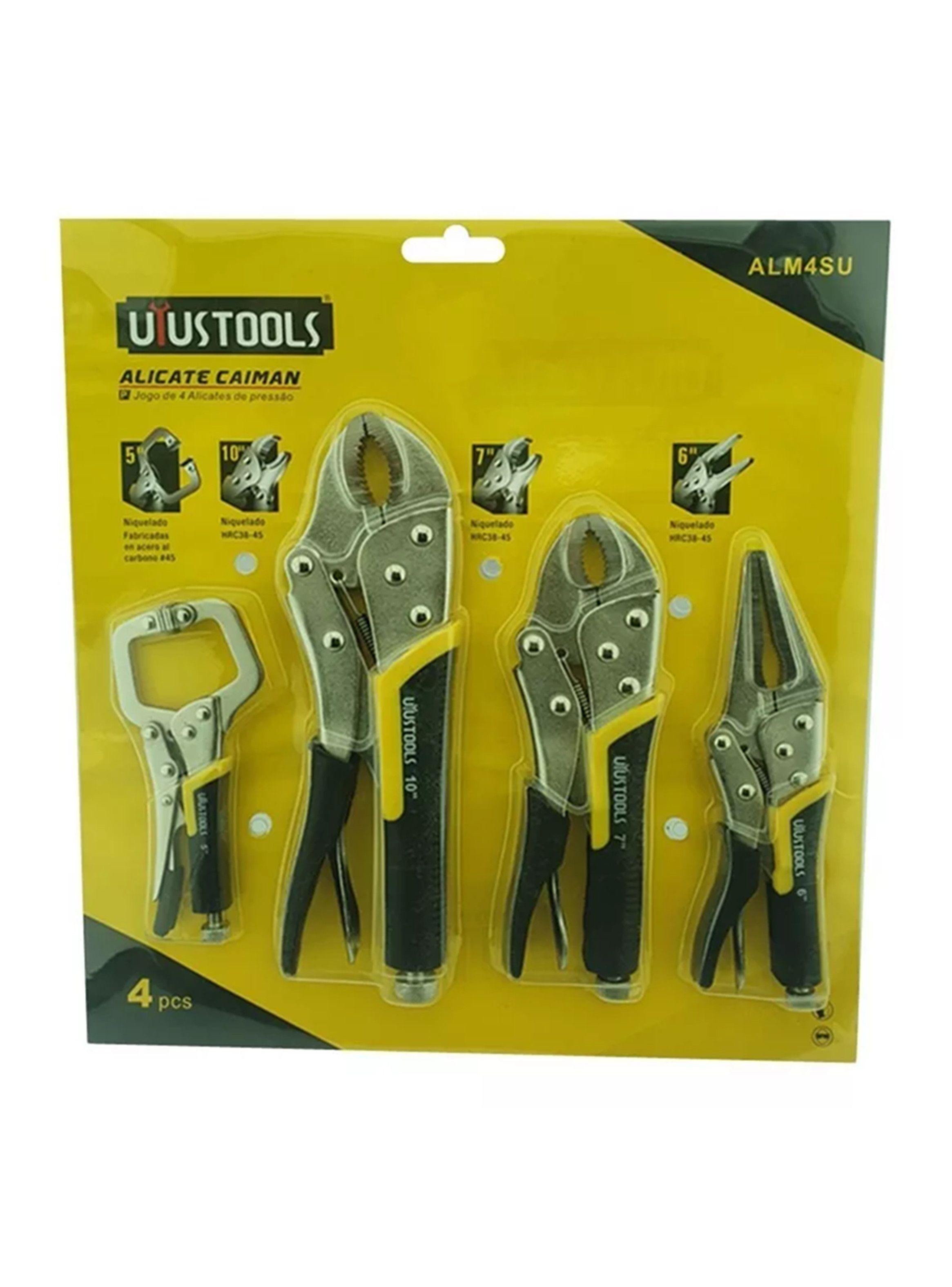 Set Kit De Alicate Tipo Caiman De Presion 4 Piezas Uyustools-0