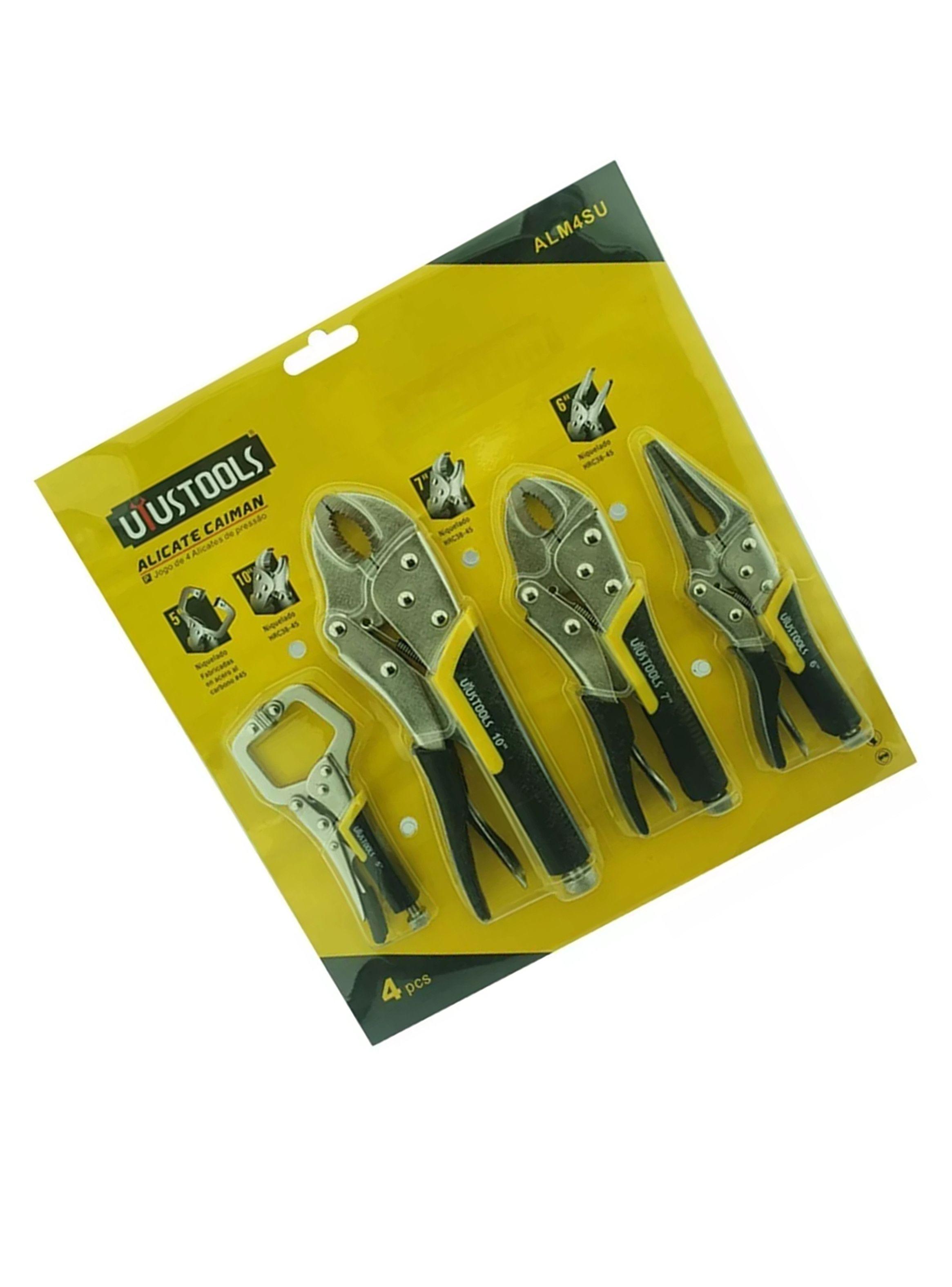 Set Kit De Alicate Tipo Caiman De Presion 4 Piezas Uyustools-2