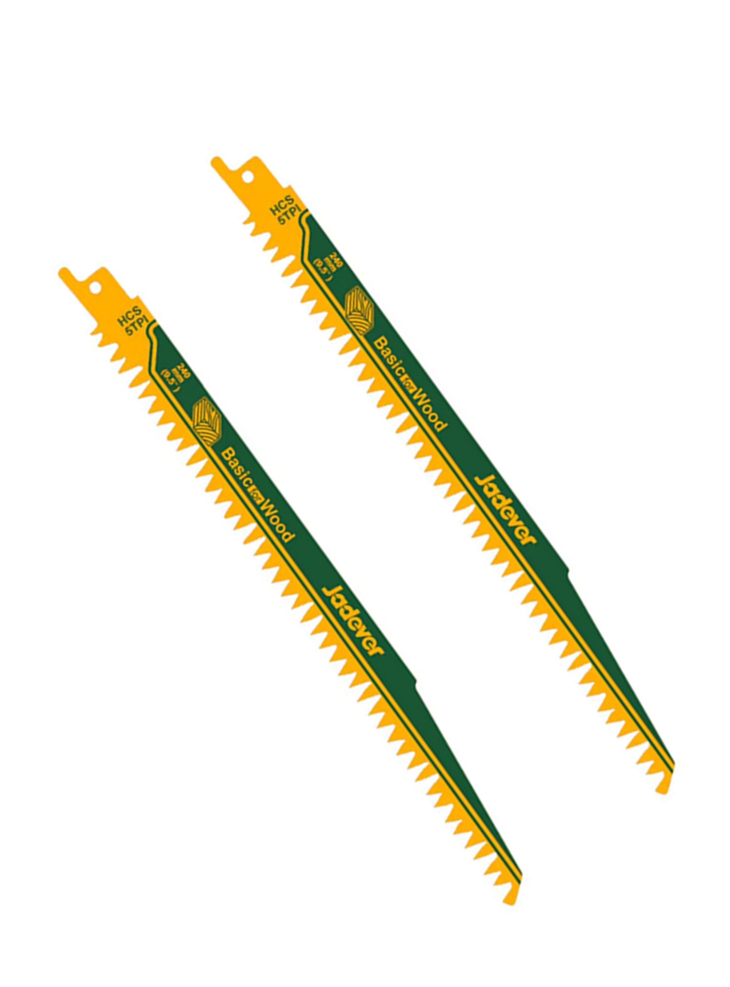 Set Repuesto Hoja P/ Sierra Sable Madera 240mm 2pcs Jadever-2