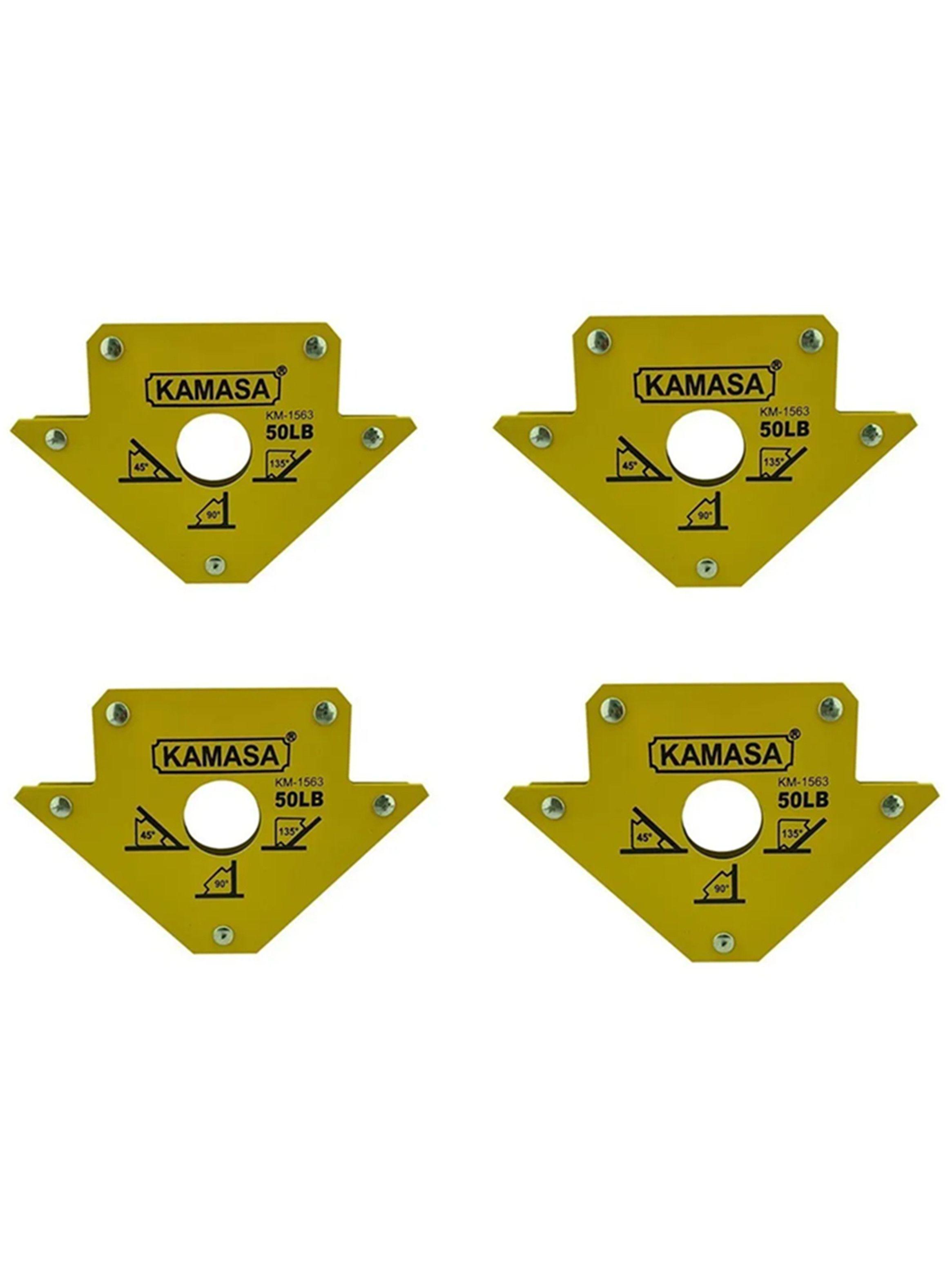 Pack 4 Escuadra Magnetica 50 Lbs 4 Pulgadas Kamasa-0