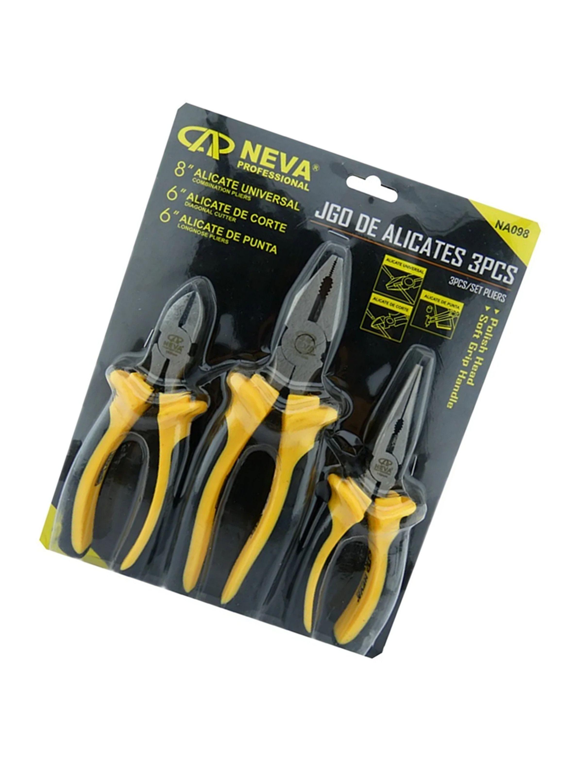 Kit Set Juego De Alicates 3 Piezas Neva Na098-1