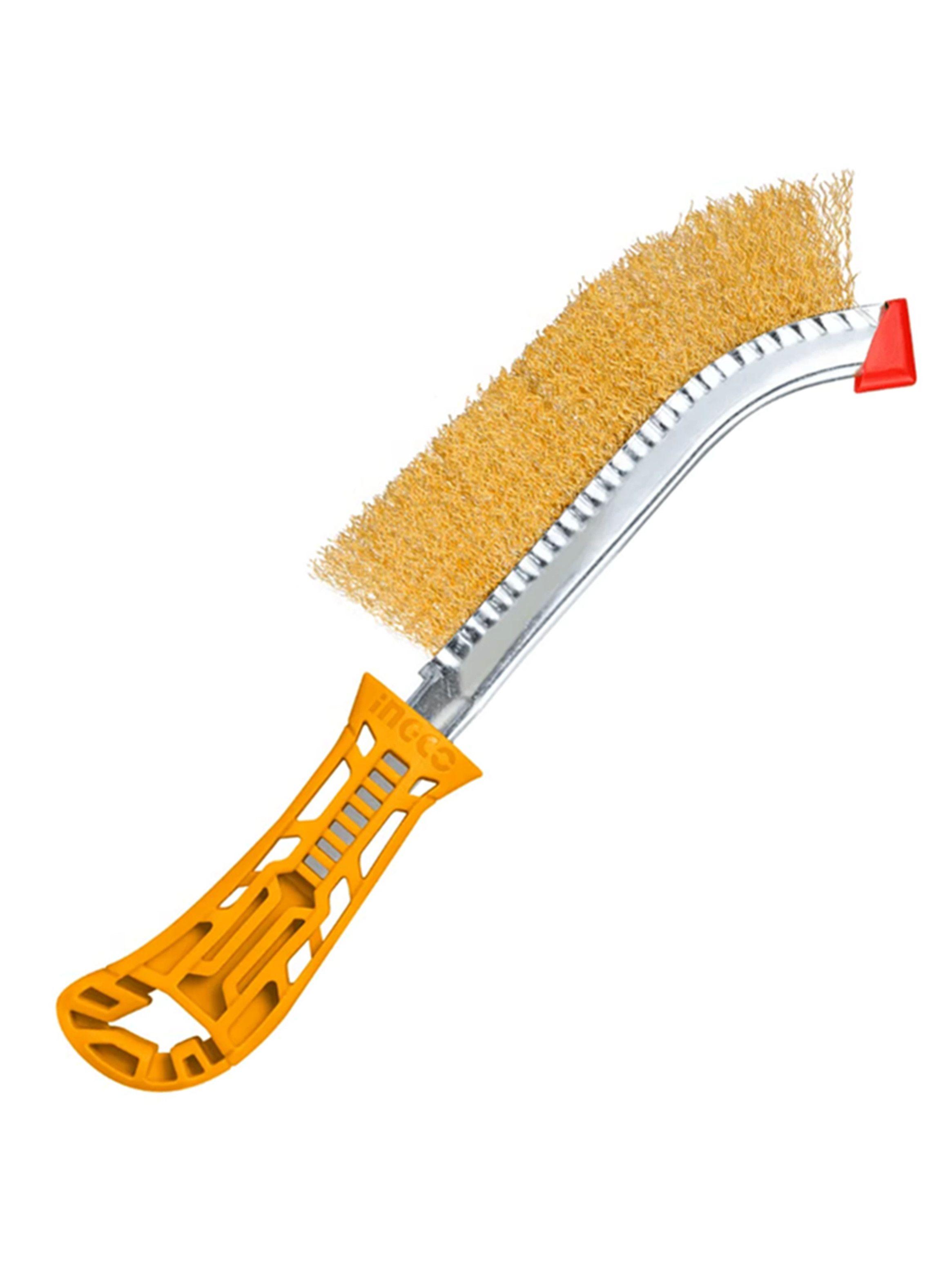 Cepillo Escobilla Alambre Rizada 250mm Ingco Hwb02250-1