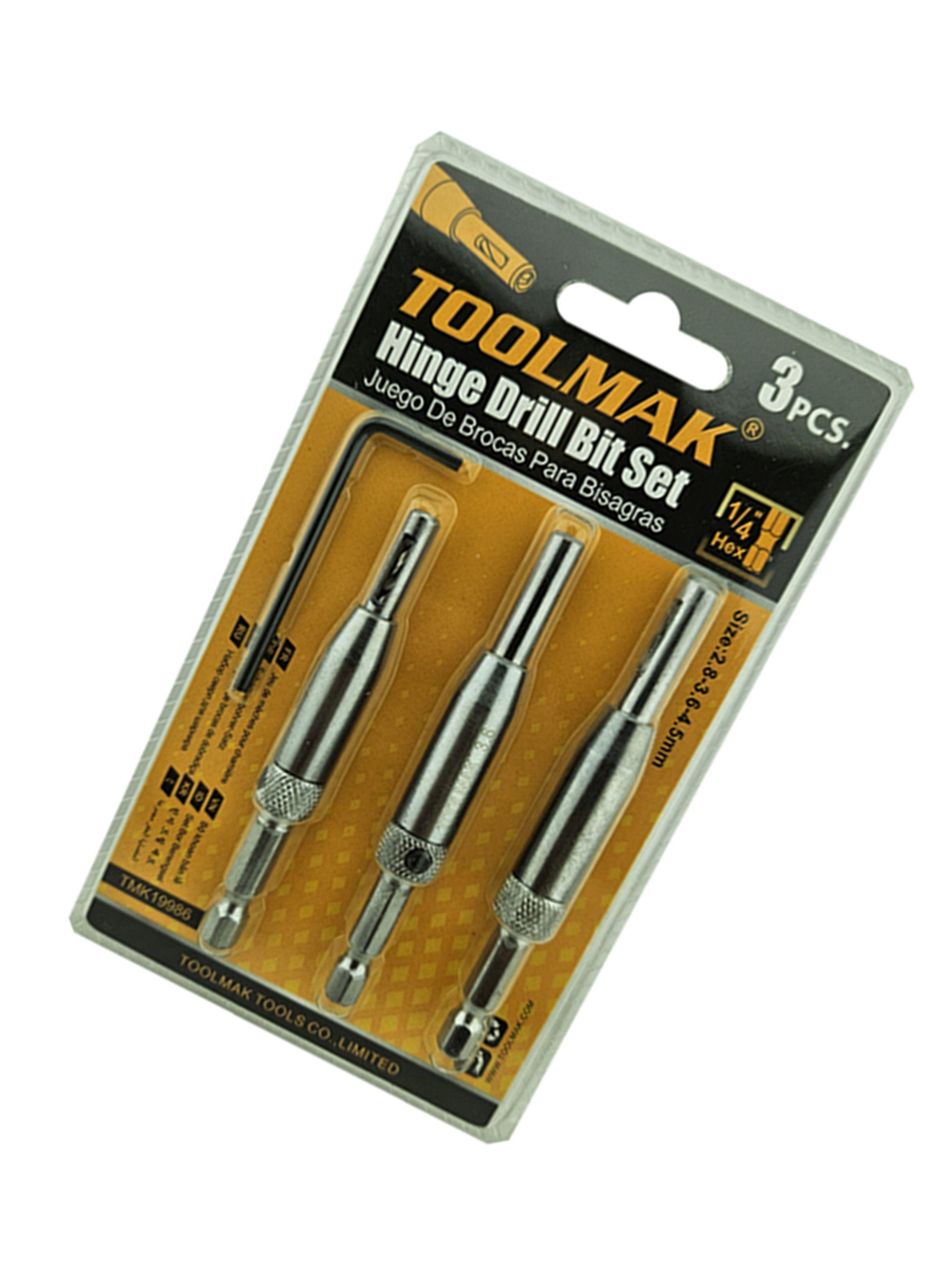 Brocas Autocentrantes Centradoras Rieles Bisagras 3 Pcs Tmk-2