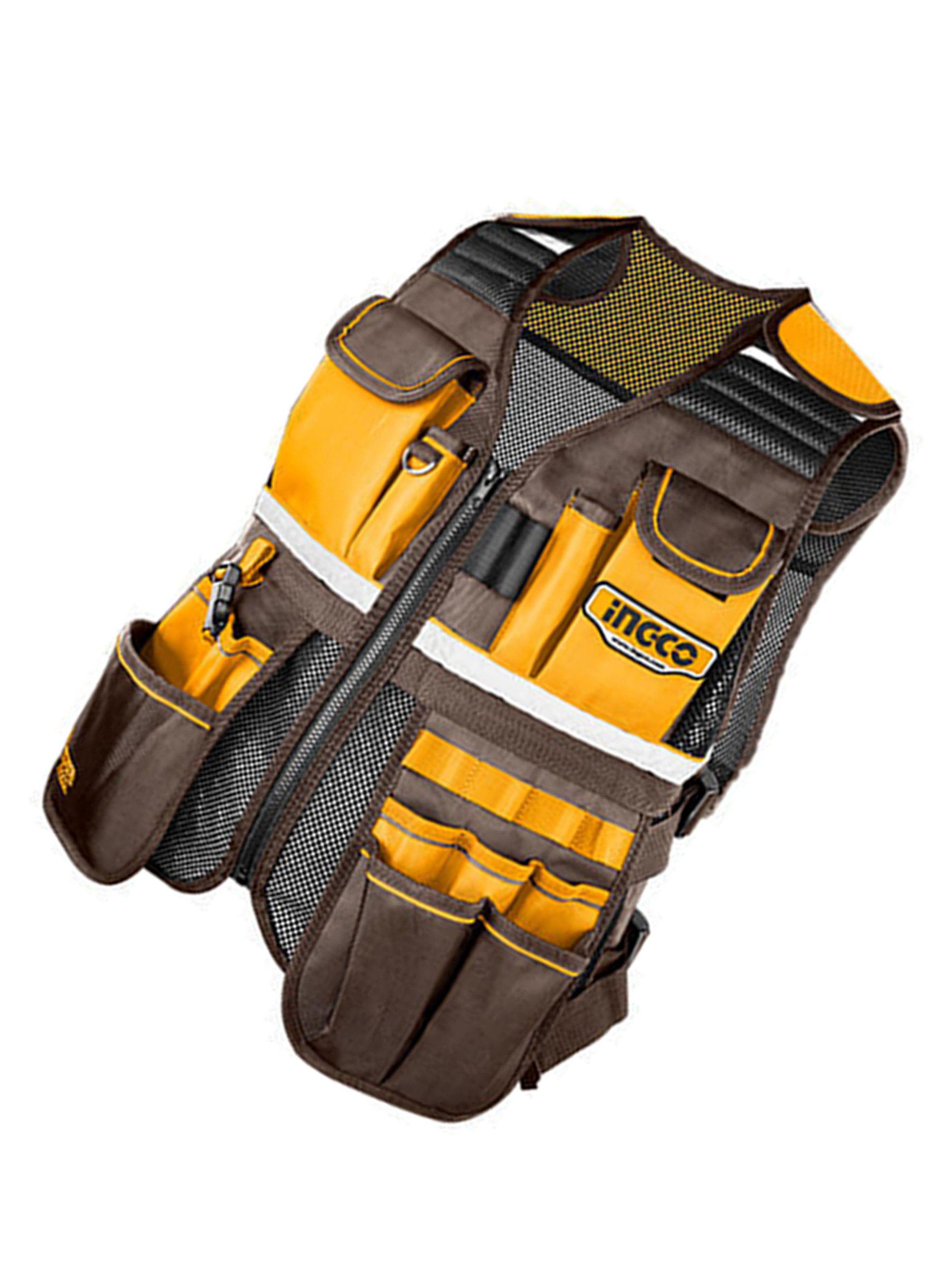 Chaleco Coleto Porta Herramientas Industrial Ingco Htvt09028-2